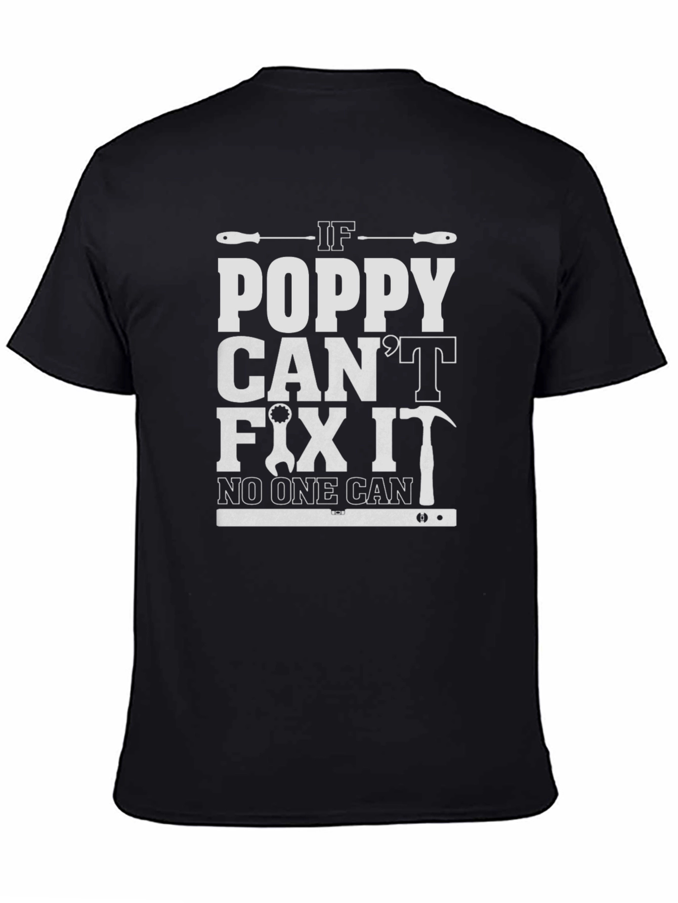 Poppy Can Fix It T-Shirt - Black