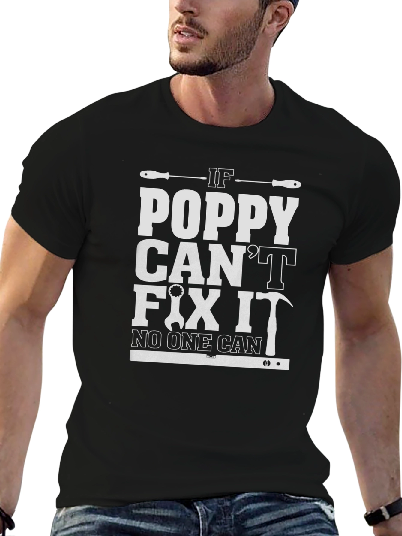 Poppy Can Fix It T-Shirt - Black