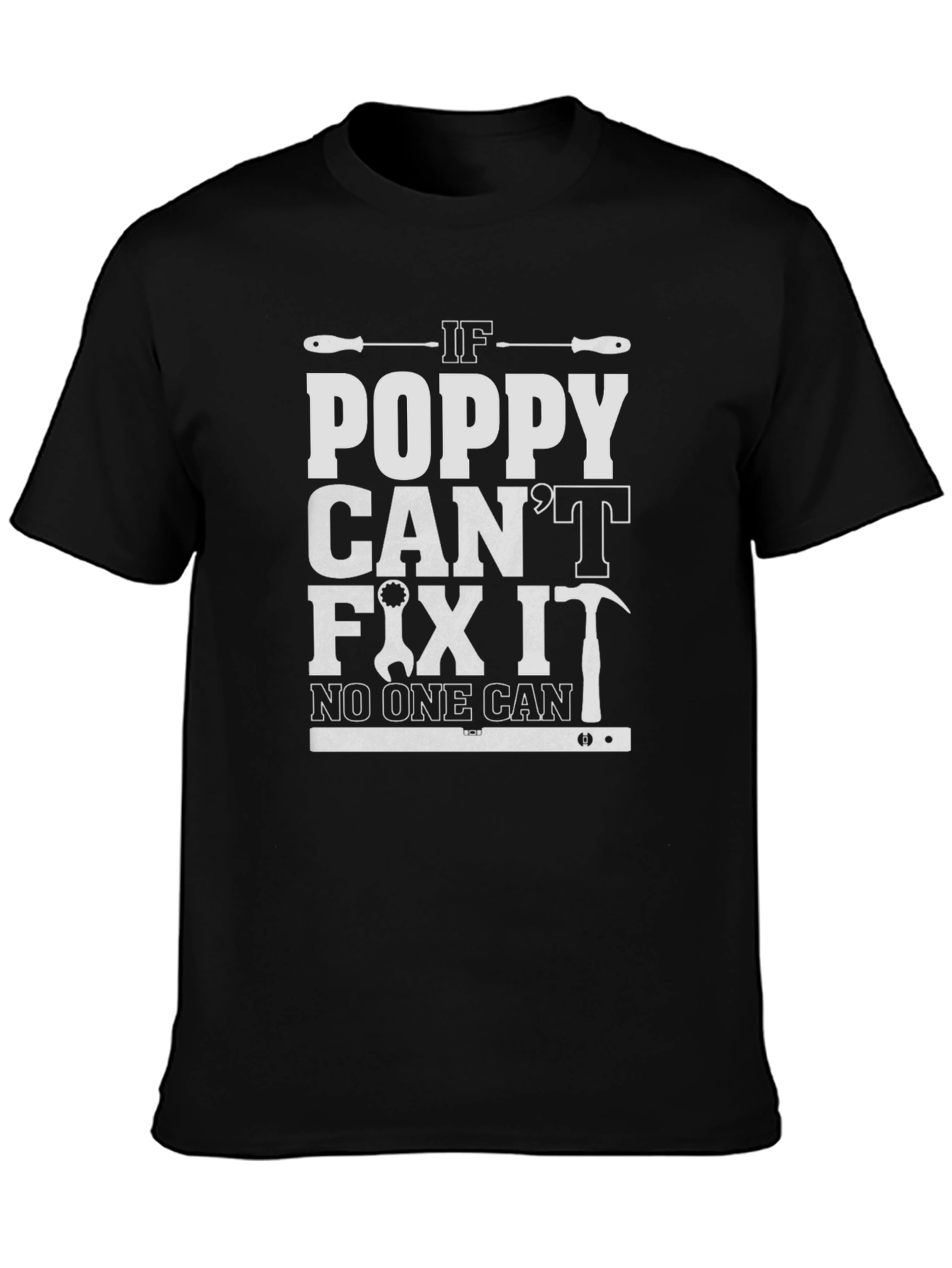 Poppy Can Fix It T-Shirt - Black