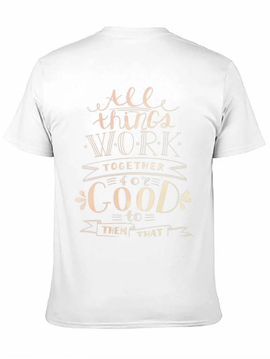 All Things Work Together for Good Black Tee