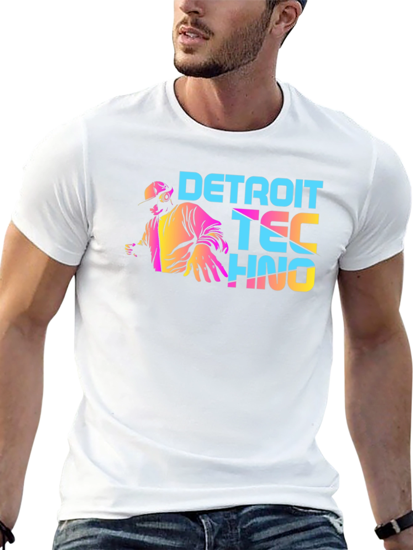 Detroit Techno Graphic Tee - Stylish DJ Shirt