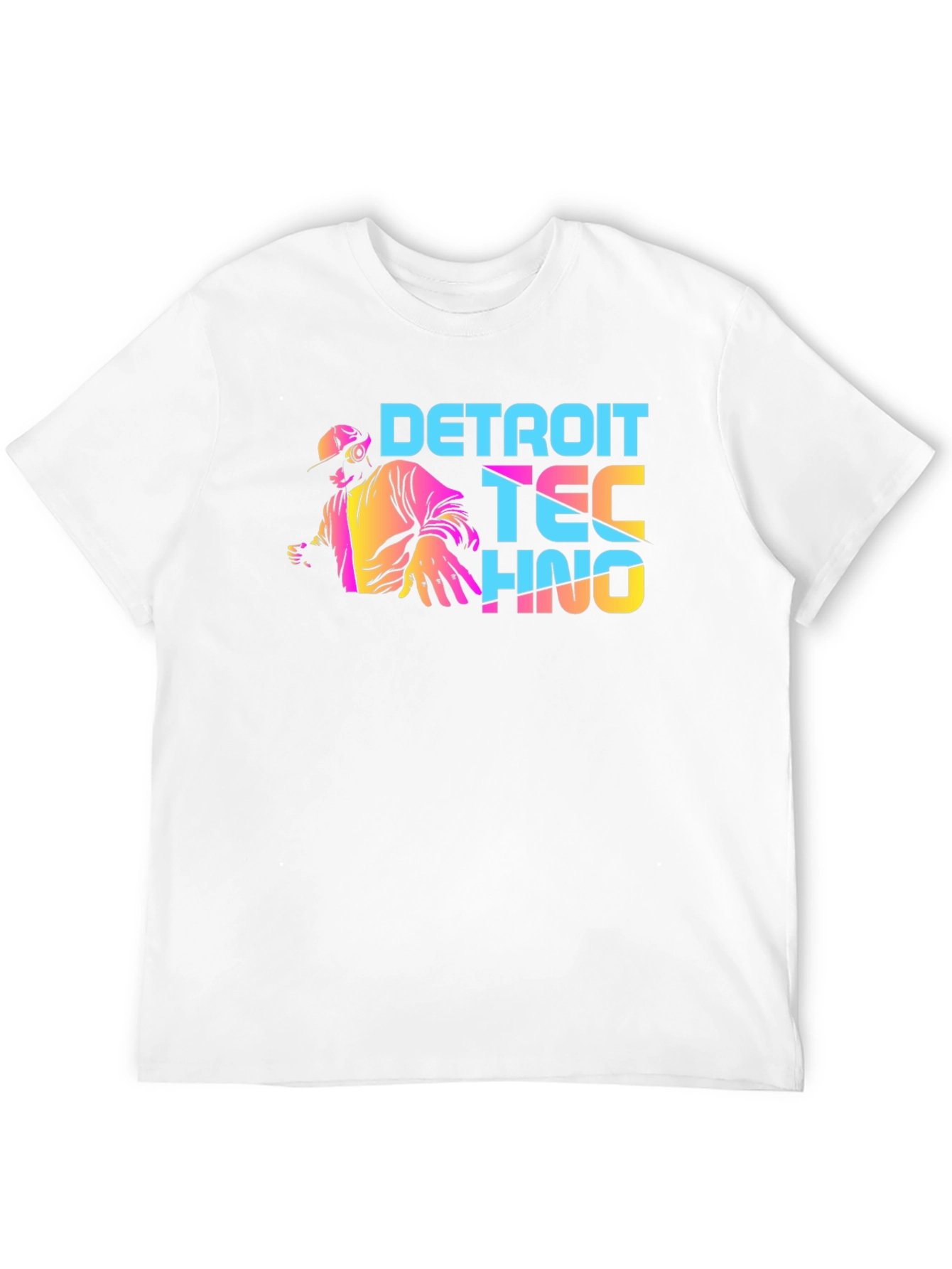Detroit Techno Graphic Tee - Stylish DJ Shirt