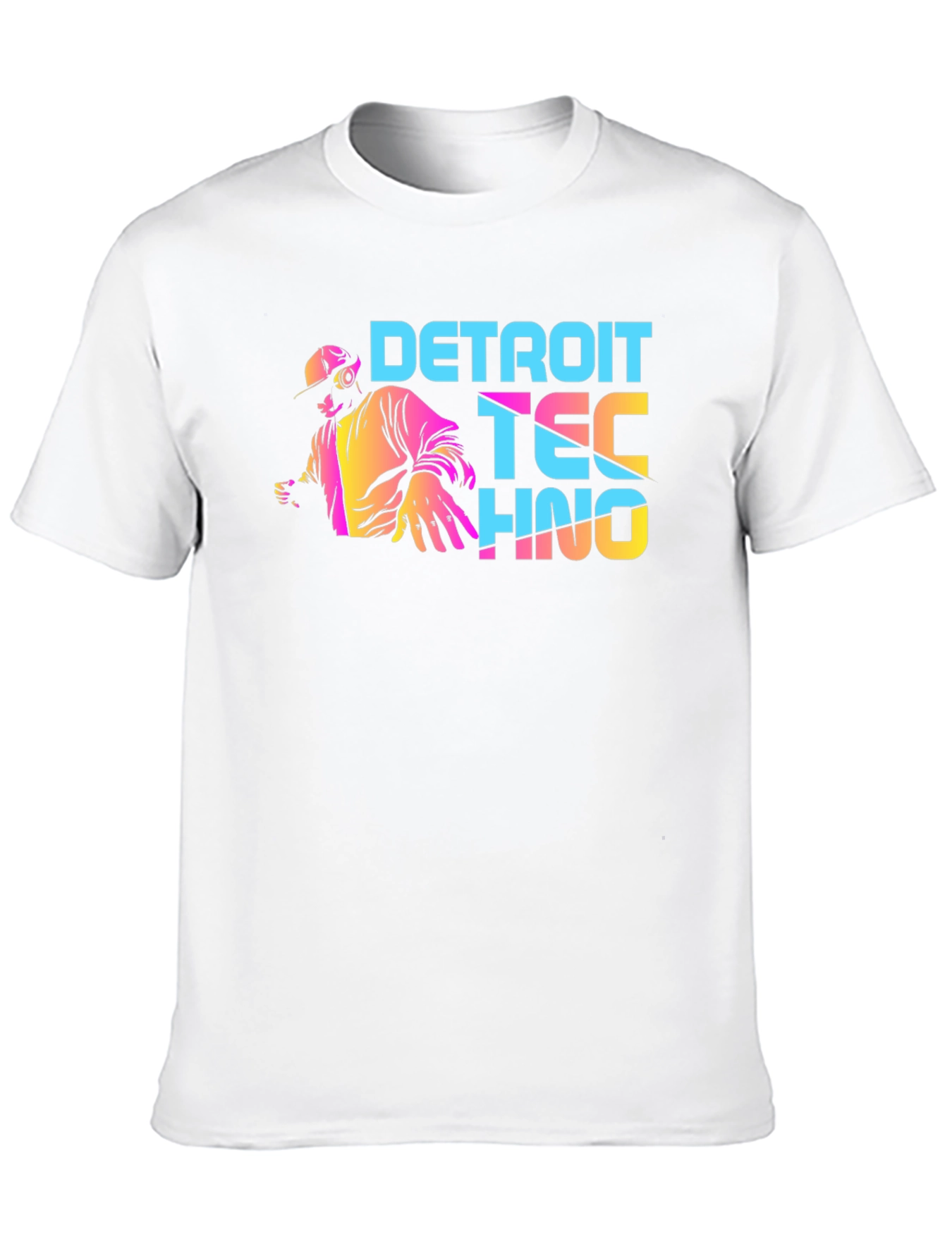 Detroit Techno Graphic Tee - Stylish DJ Shirt