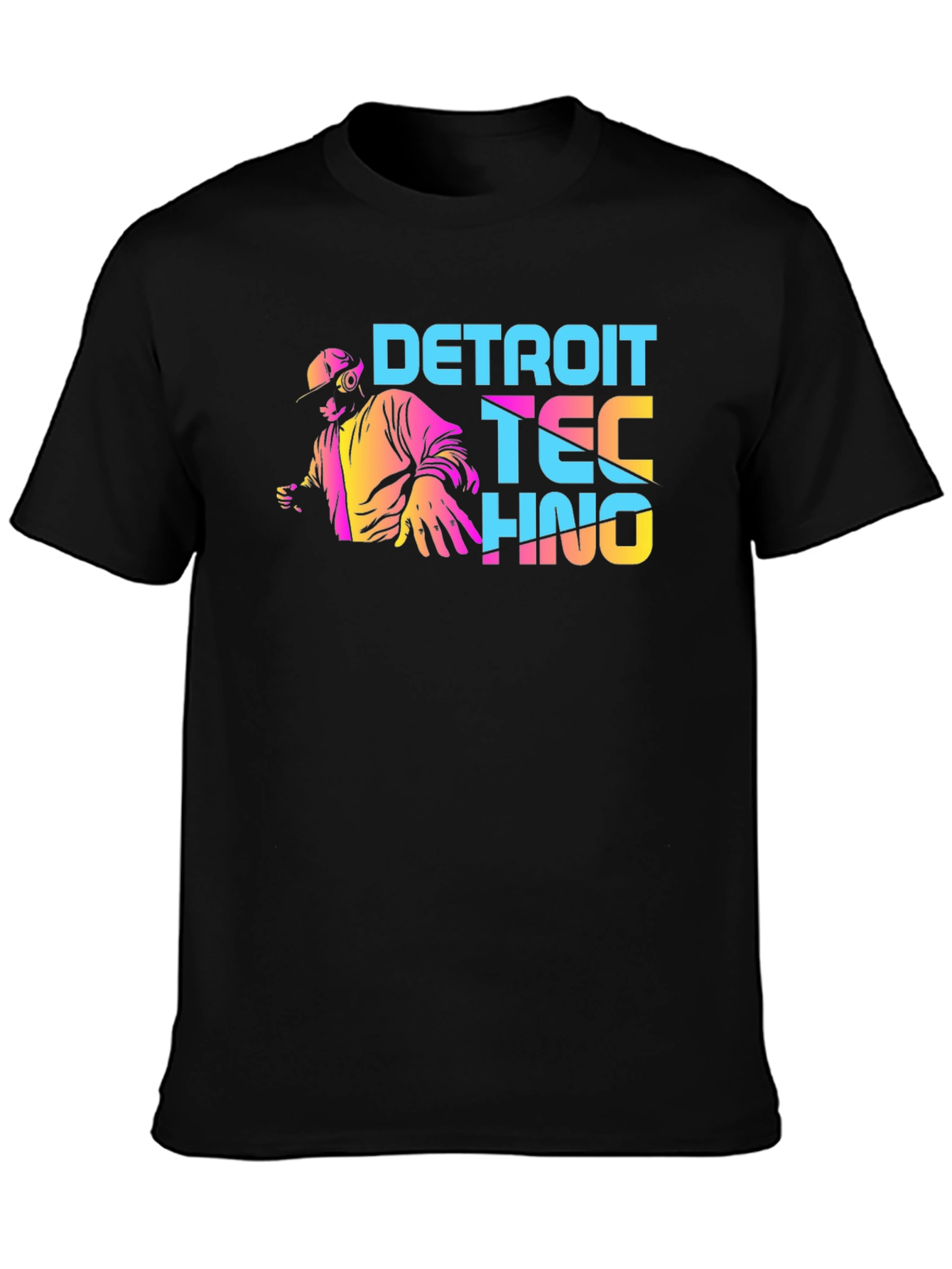 Detroit Techno Graphic Tee - Stylish DJ Shirt