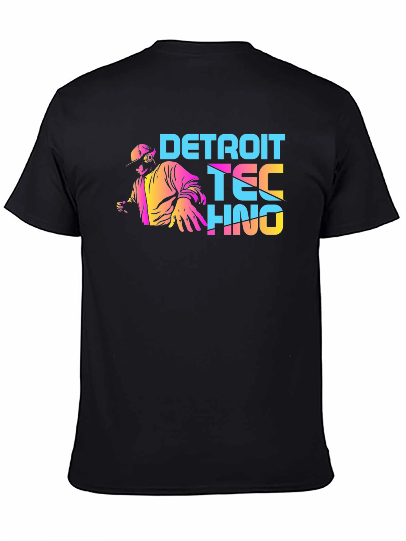 Detroit Techno Graphic Tee - Stylish DJ Shirt