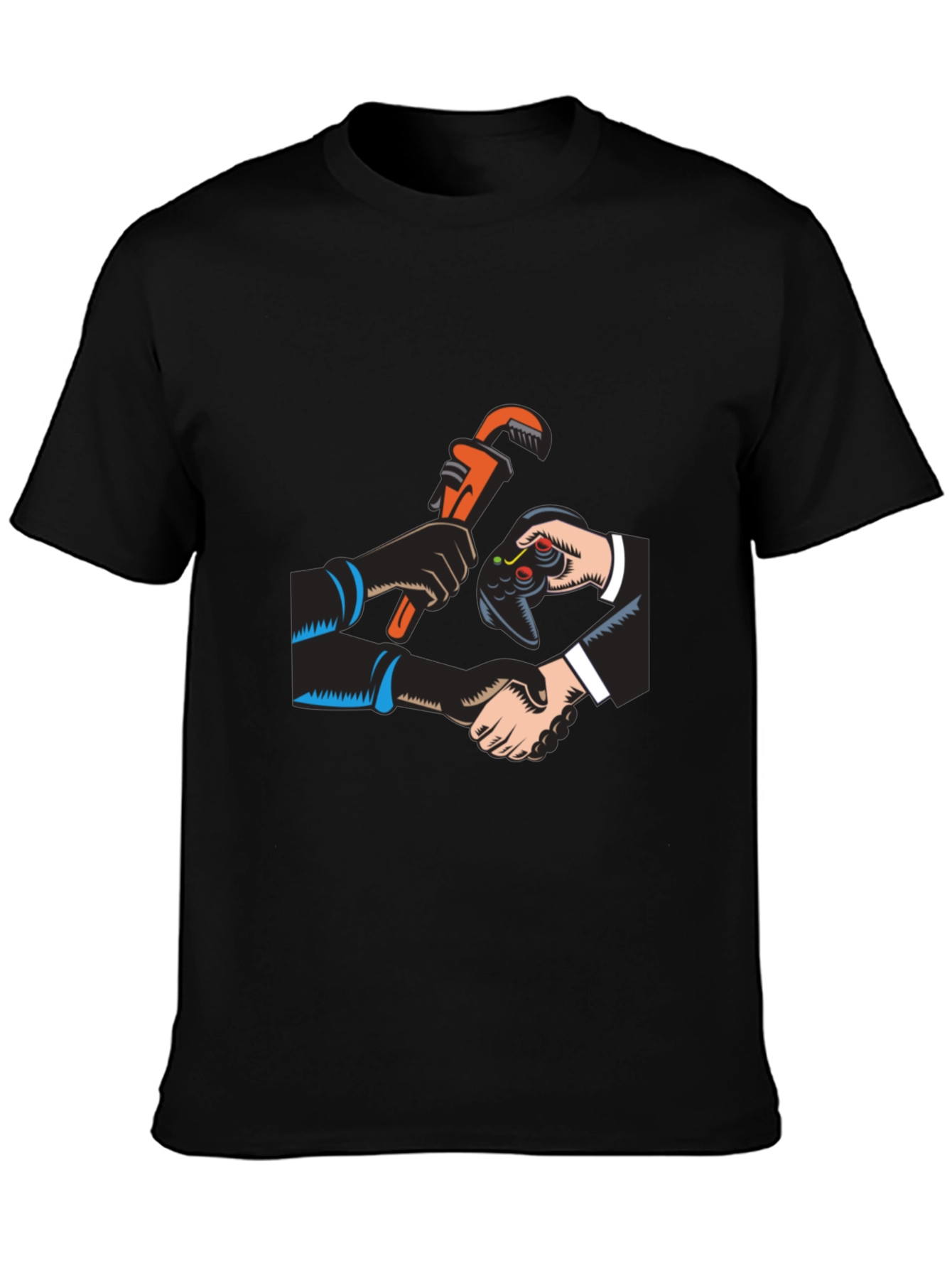 Gamer Plumber Black T-Shirt
