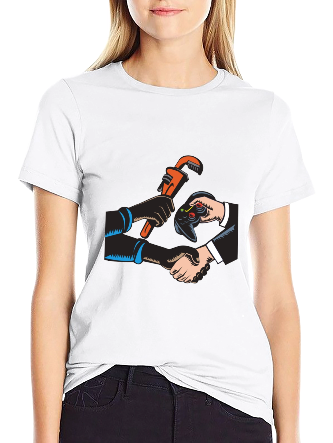 Gamer Plumber Black T-Shirt
