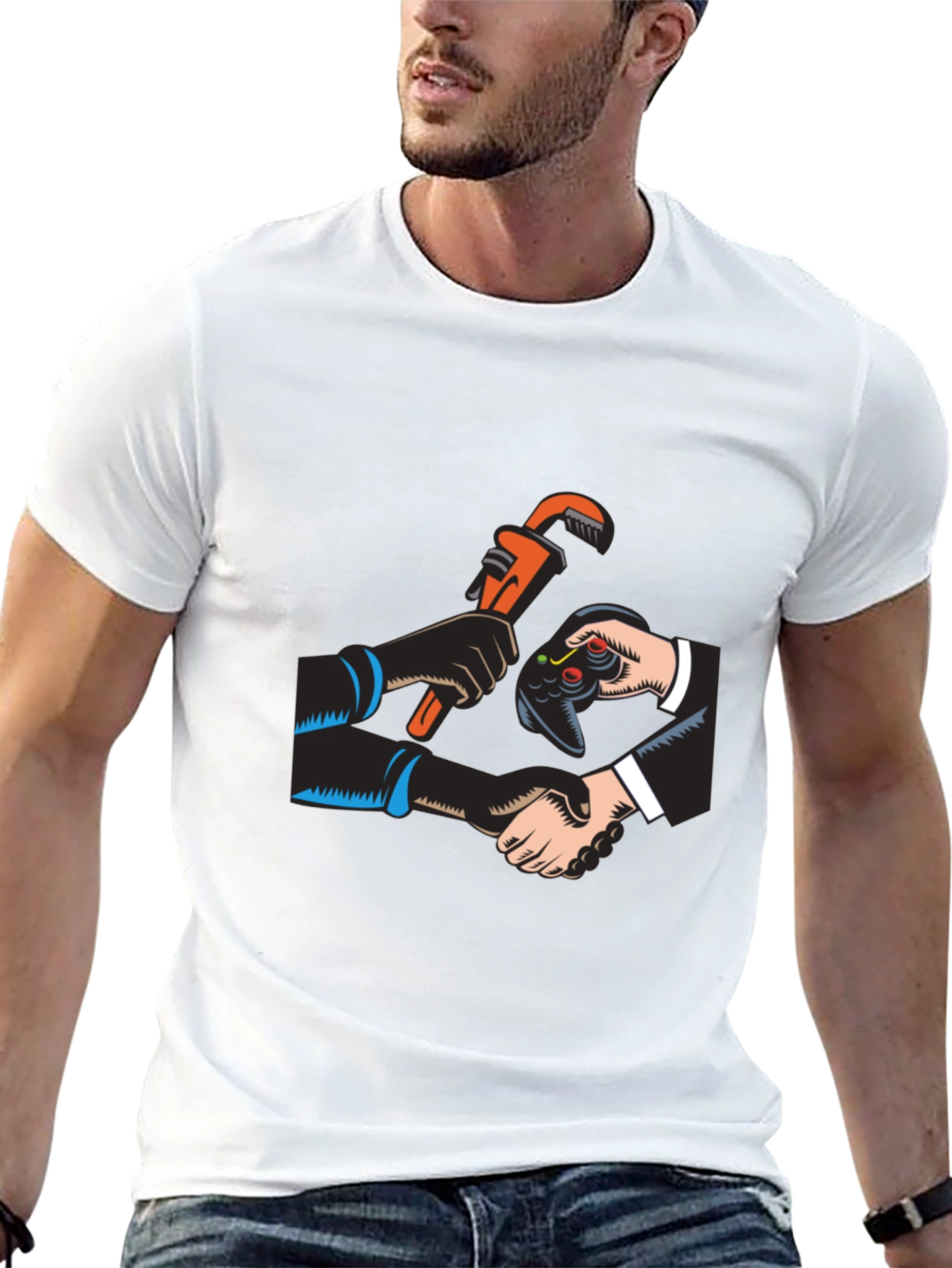 Gamer Plumber Black T-Shirt