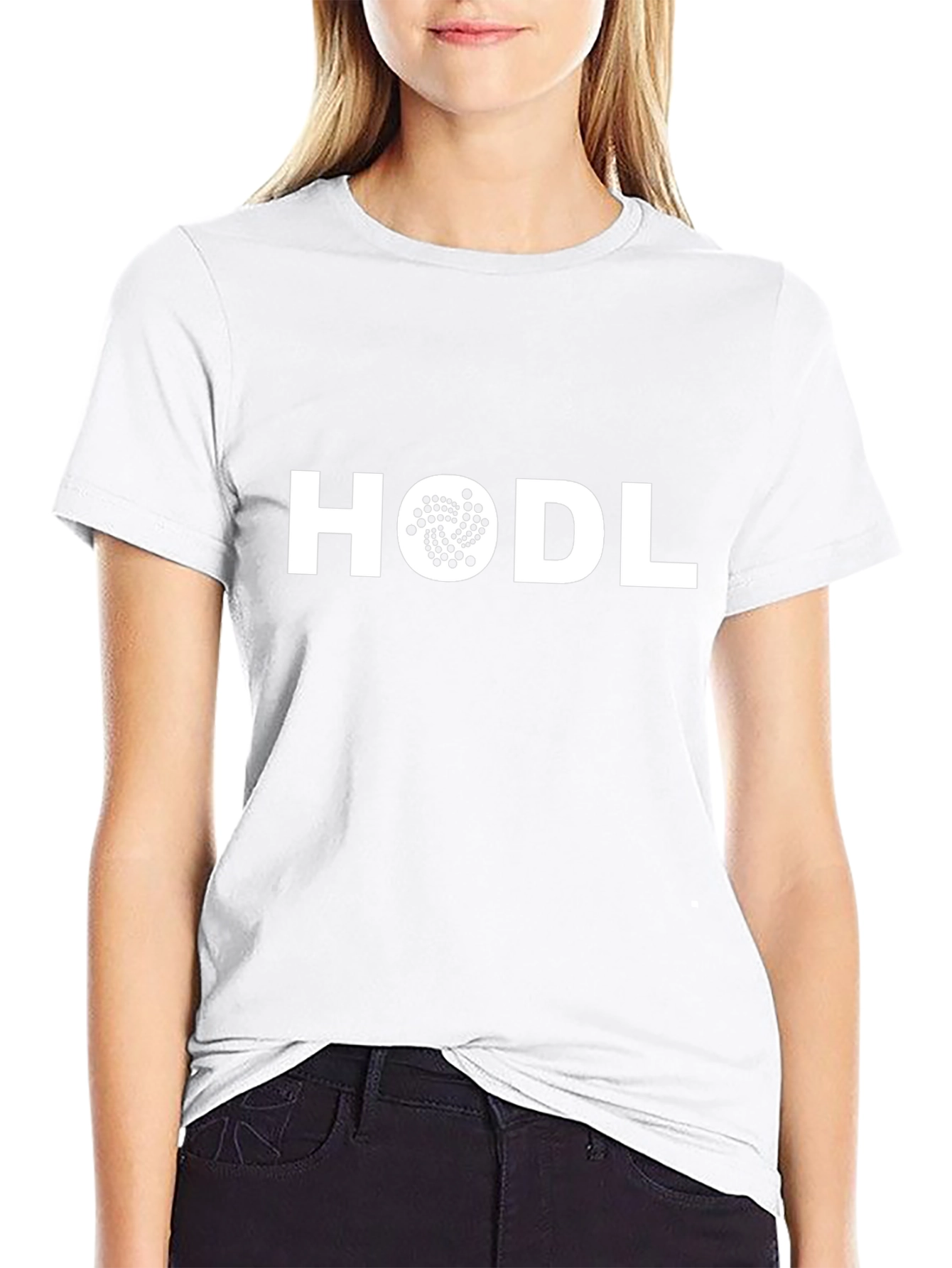 HODL IOTA Crypto T-Shirt - Black Cotton Blend