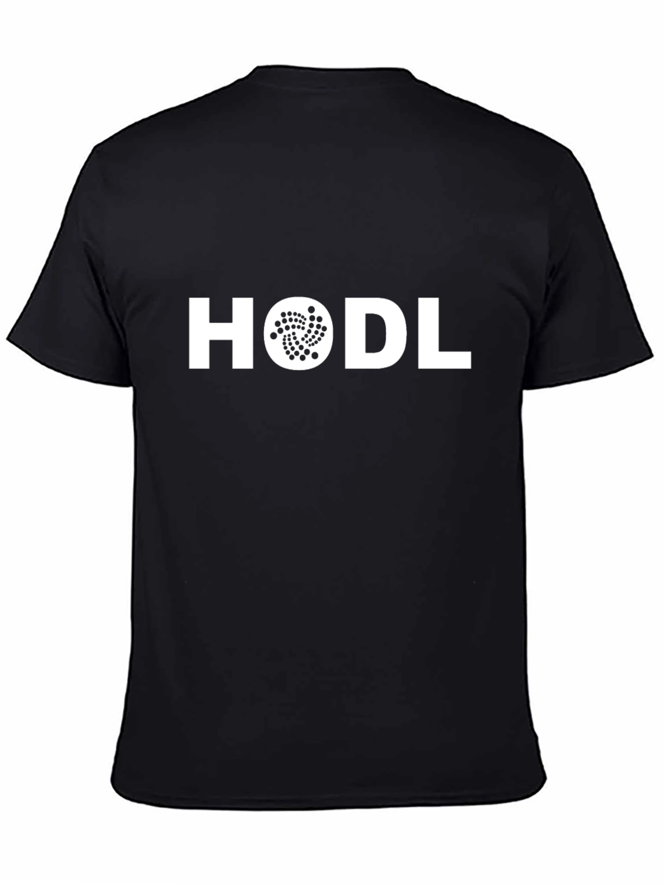 HODL IOTA Crypto T-Shirt - Black Cotton Blend