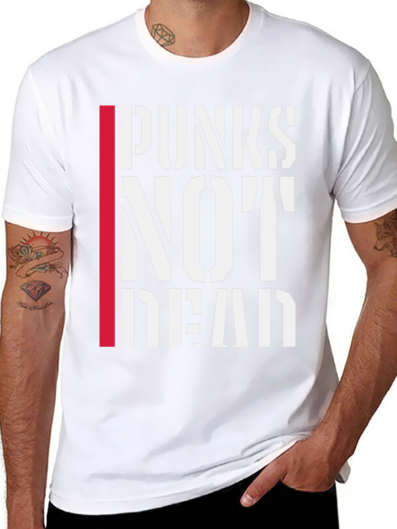 Punx Not Dead Graphic Tee - Black Punk T-Shirt