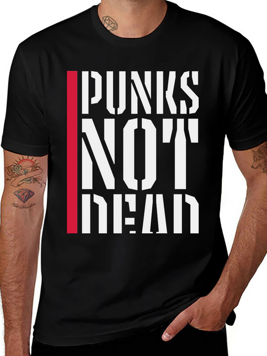 Punx Not Dead Graphic Tee - Black Punk T-Shirt