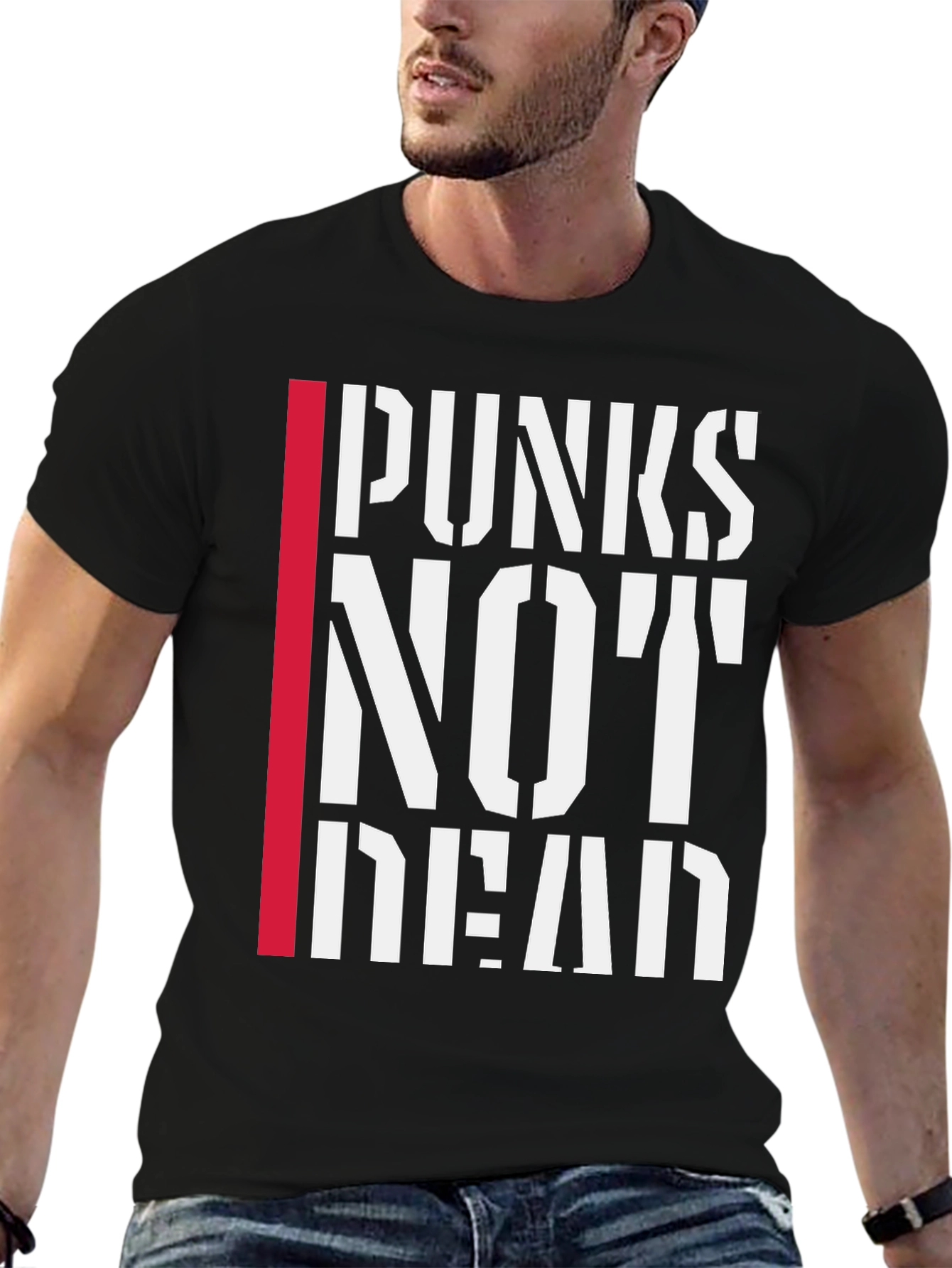 Punx Not Dead Graphic Tee - Black Punk T-Shirt