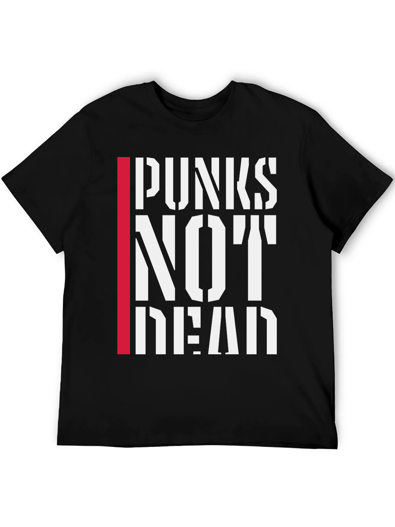 Punx Not Dead Graphic Tee - Black Punk T-Shirt