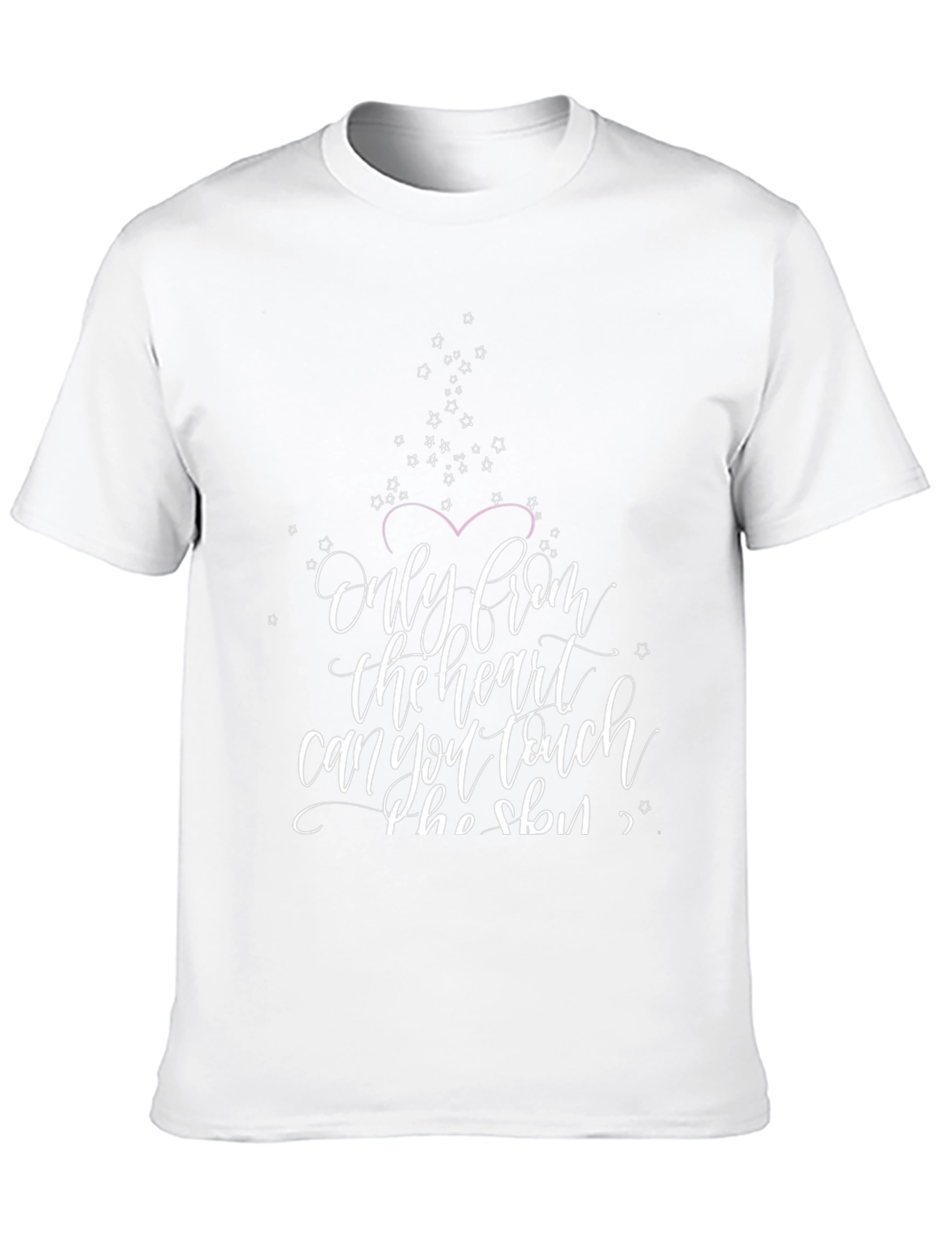 Heartfelt Words Graphic Tee - Black Cotton Blend