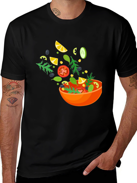 Salad Graphic Black T-Shirt