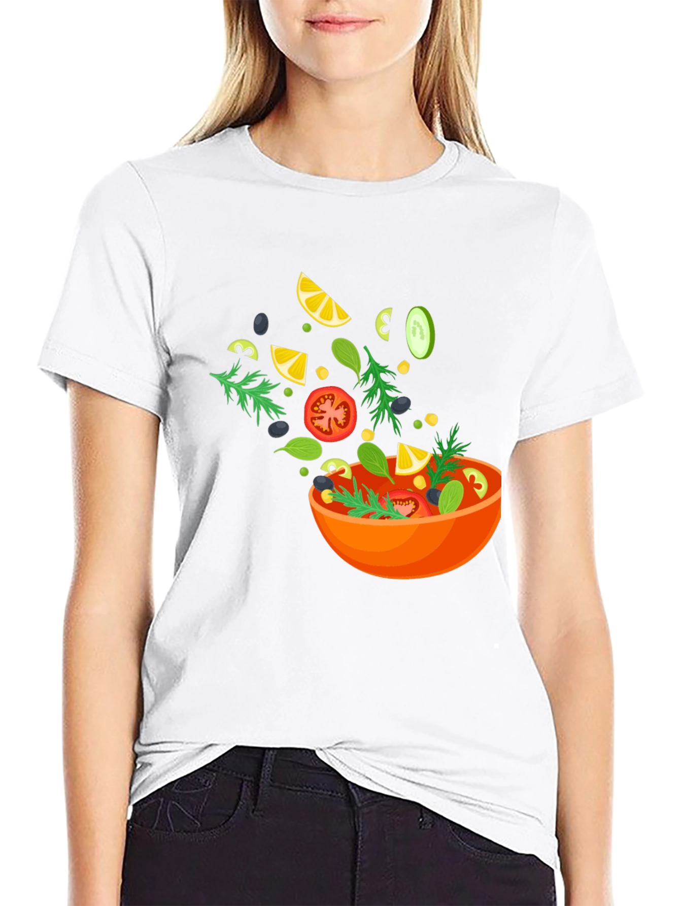 Salad Graphic Black T-Shirt