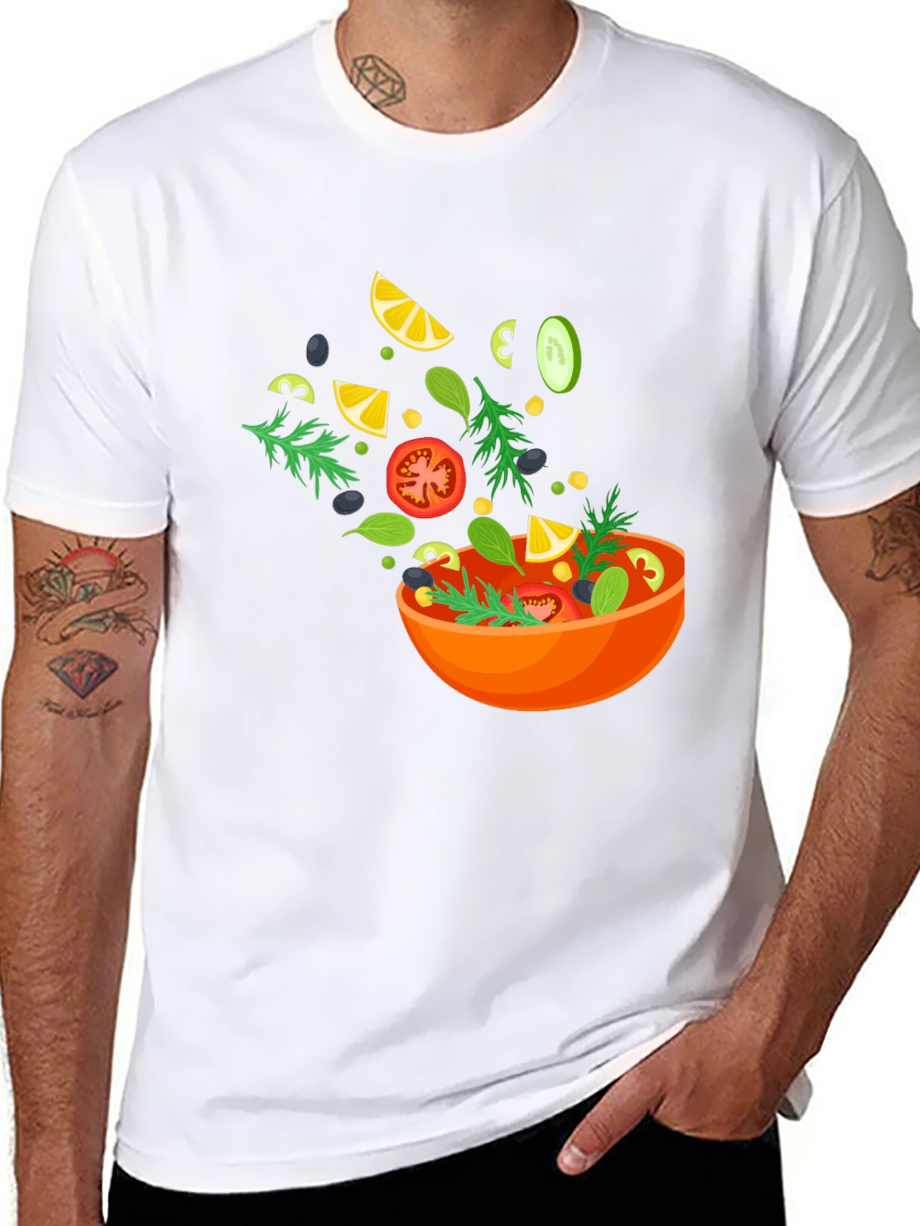 Salad Graphic Black T-Shirt