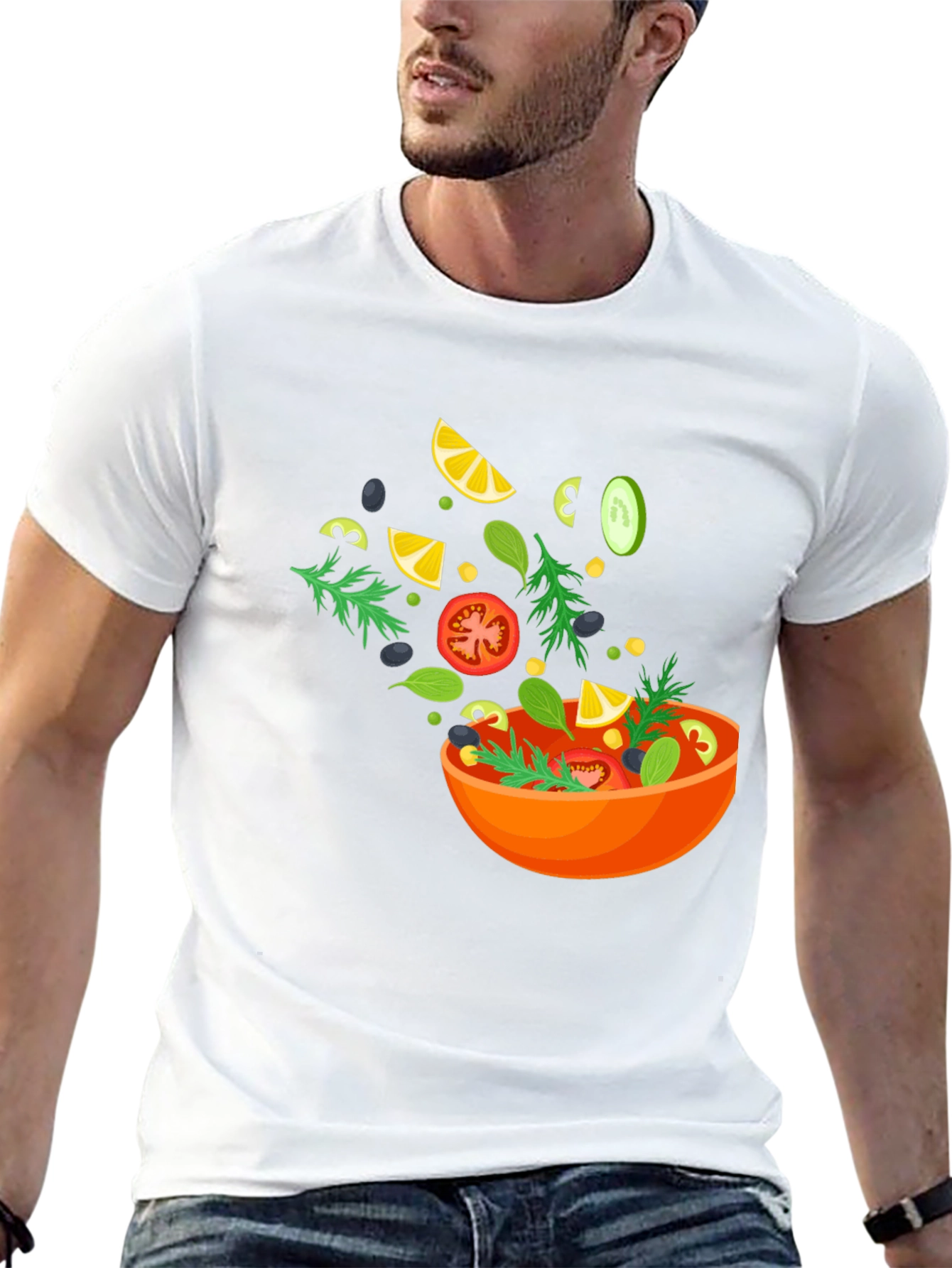 Salad Graphic Black T-Shirt