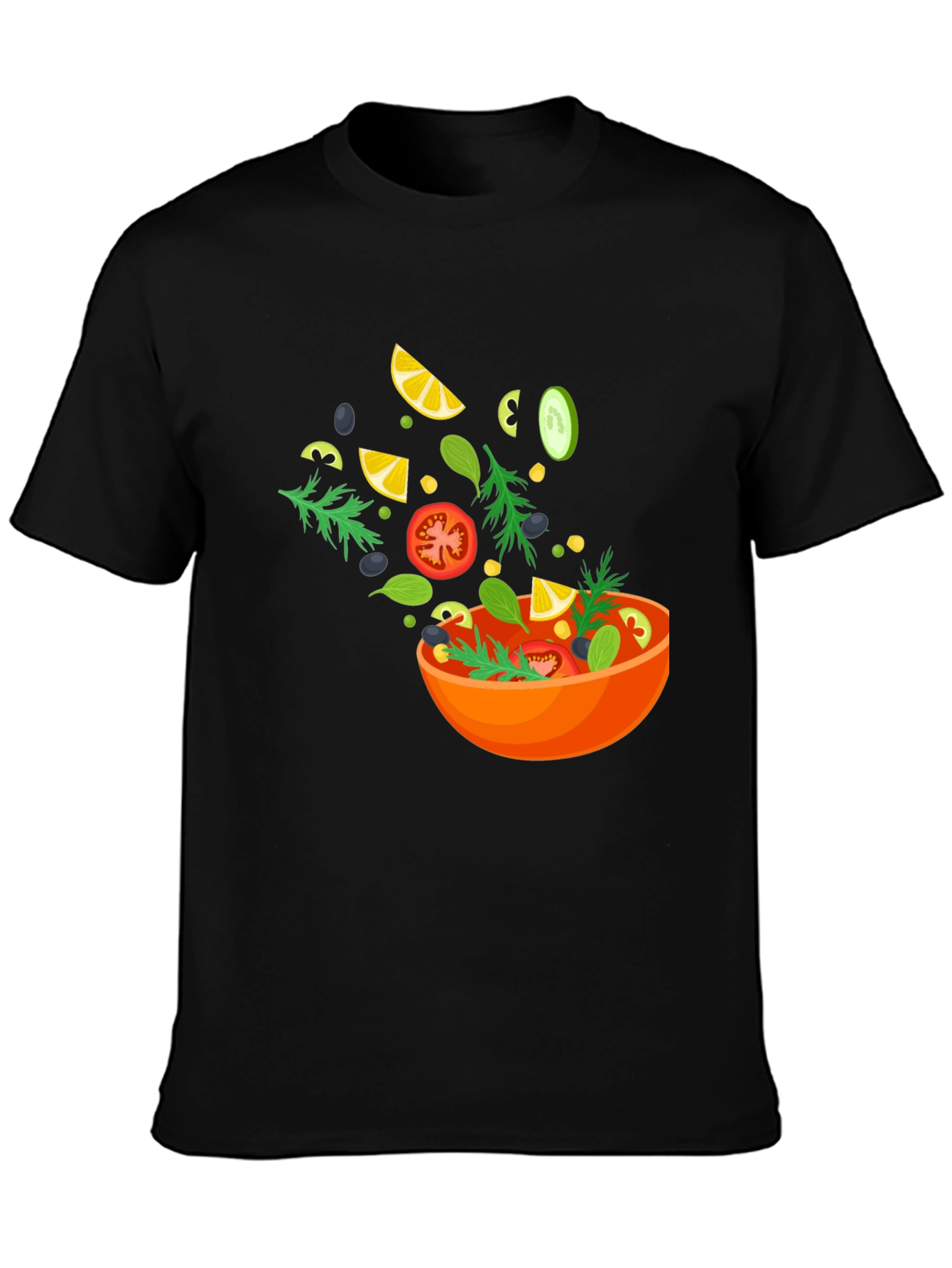 Salad Graphic Black T-Shirt
