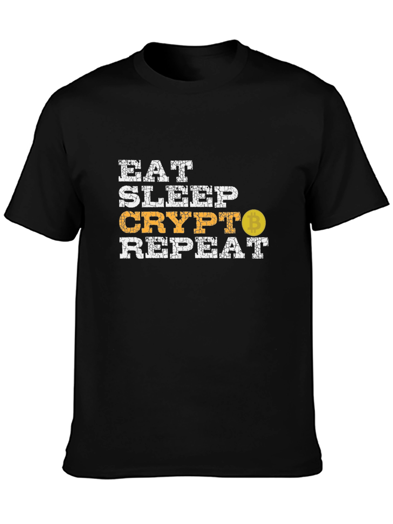 Eat Sleep Crypto Repeat Bitcoin Graphic Tee