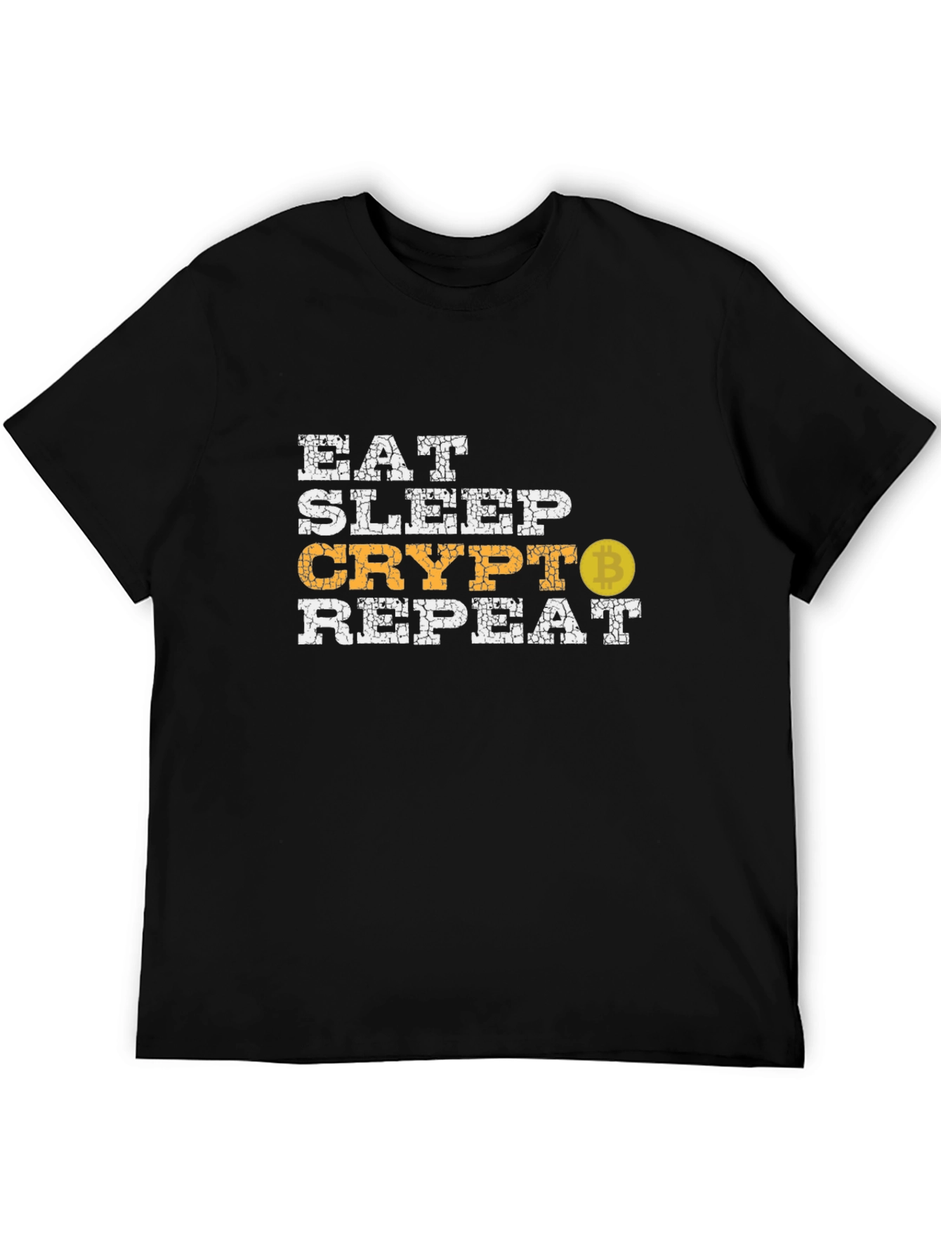 Eat Sleep Crypto Repeat Bitcoin Graphic Tee