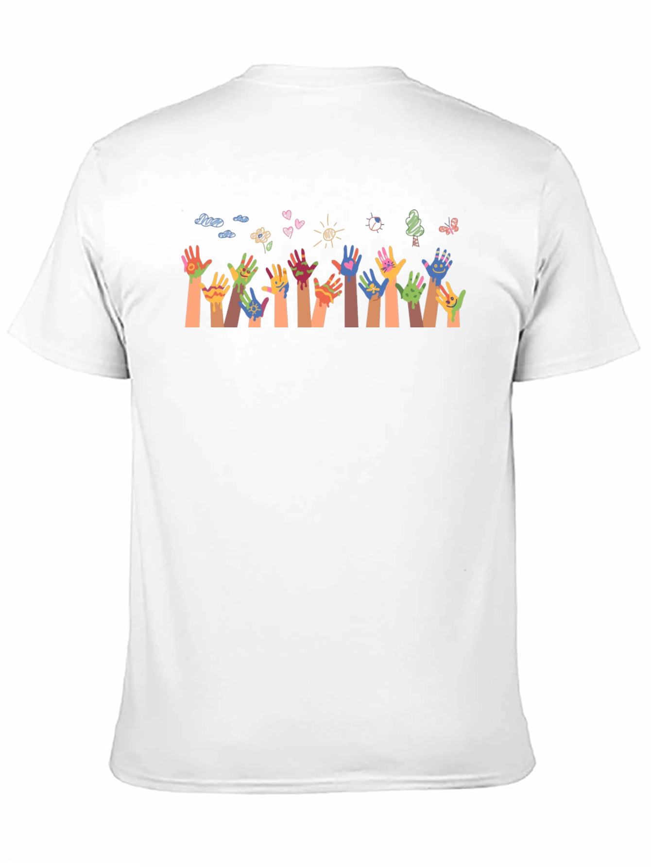 Diversity Hands Graphic T-Shirt - Black