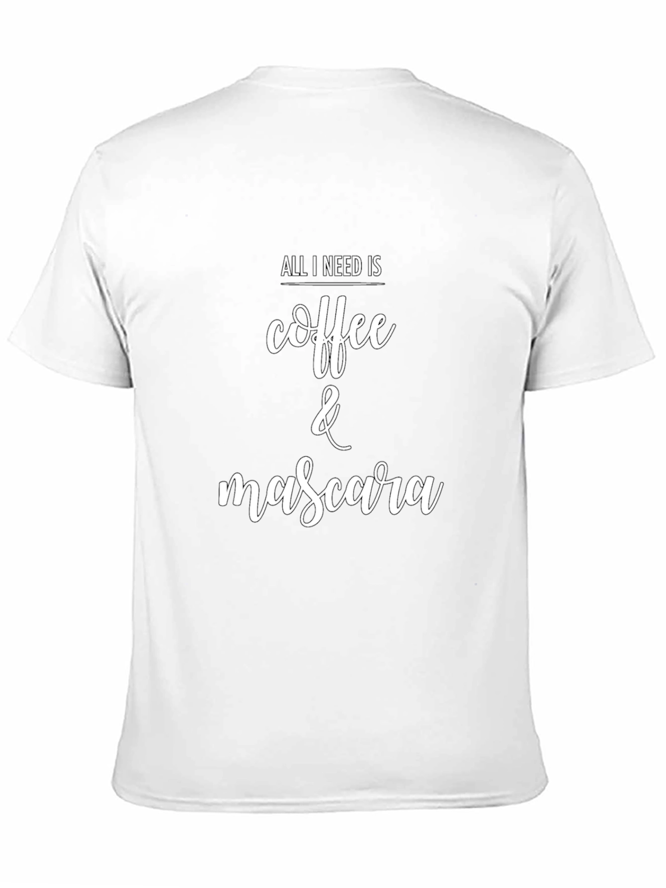 Coffee & Mascara Graphic Tee - Unisex Casual Shirt