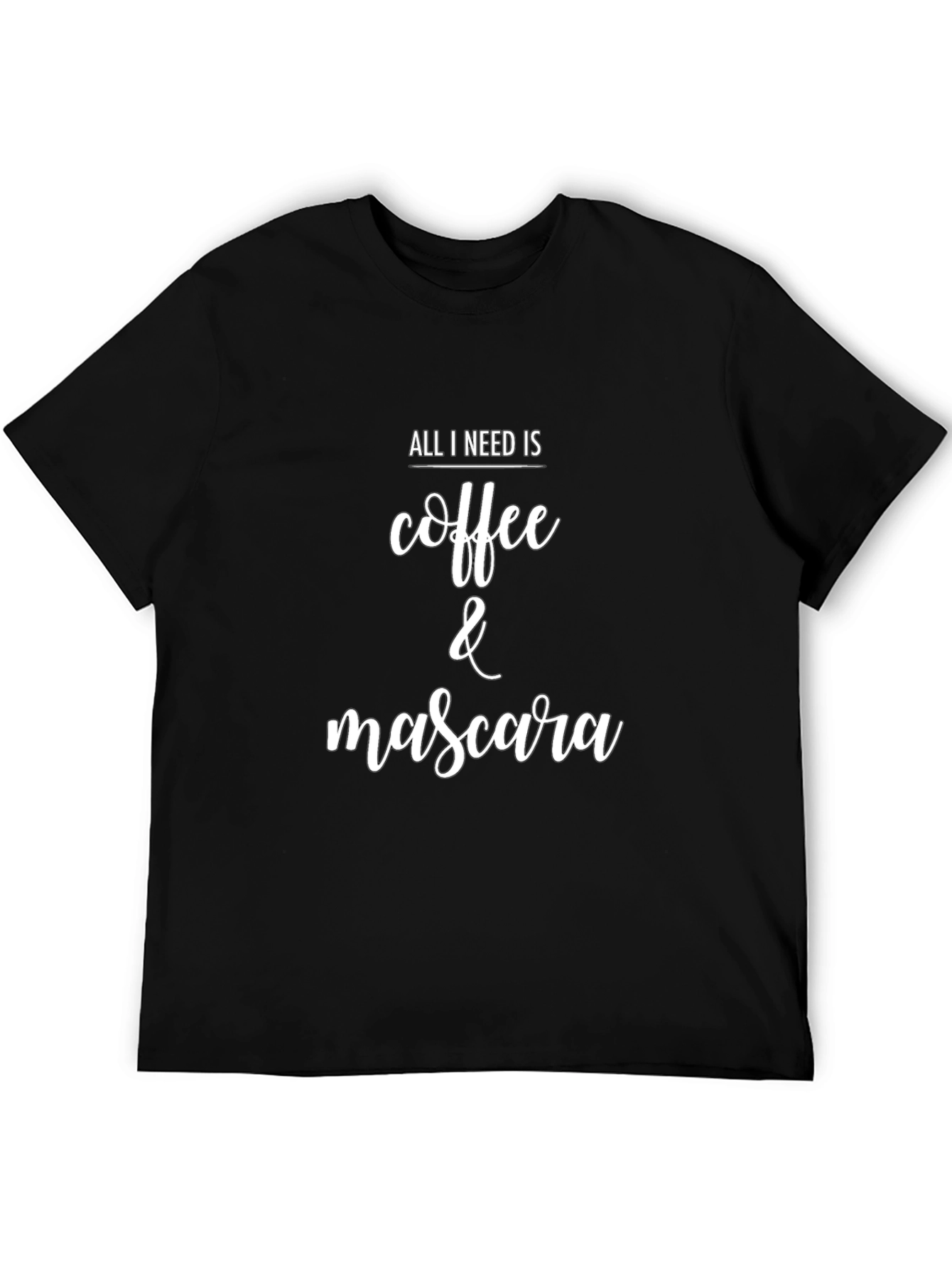 Coffee & Mascara Graphic Tee - Unisex Casual Shirt