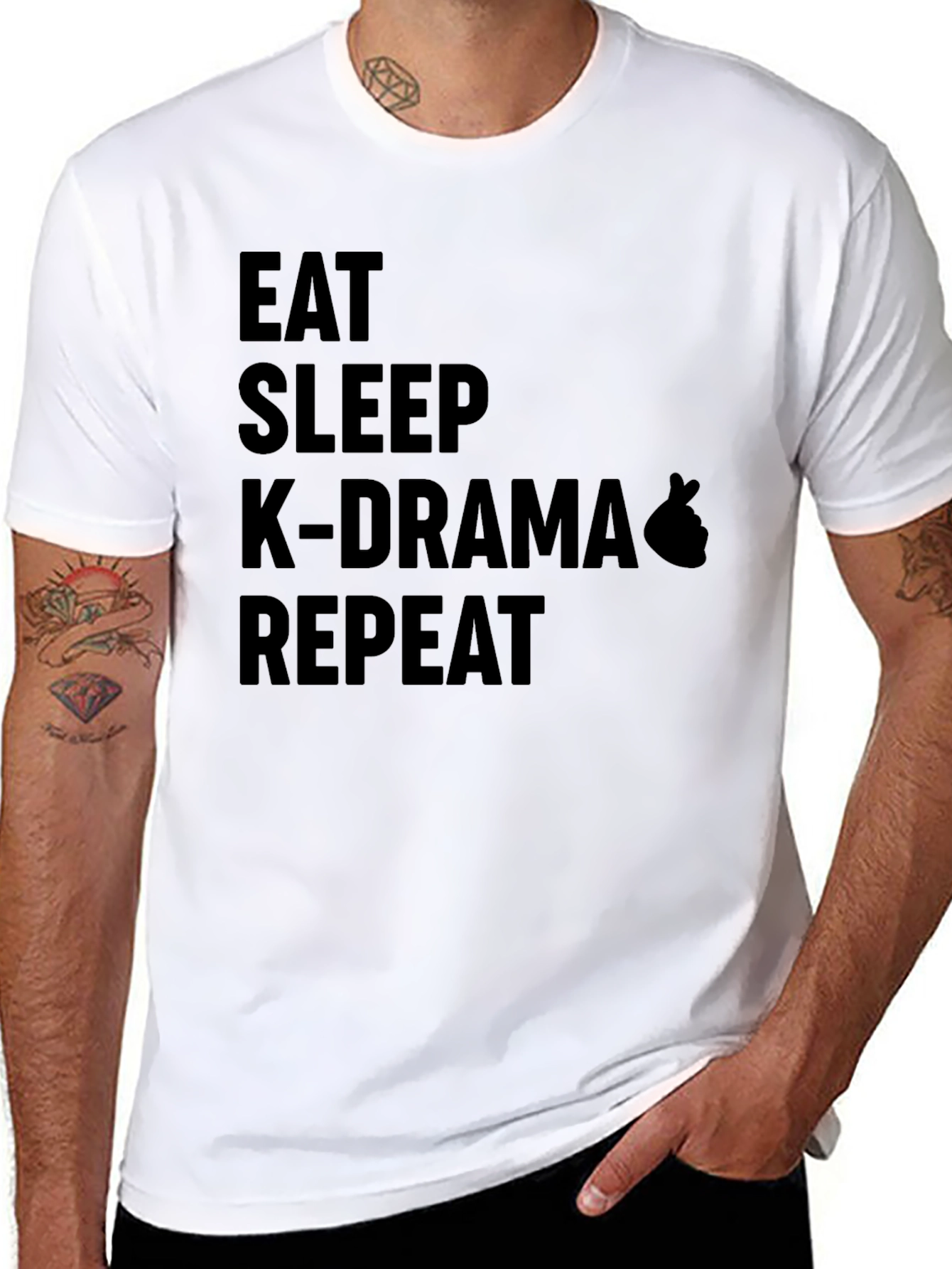 Eat Sleep K-Drama Repeat T-Shirt