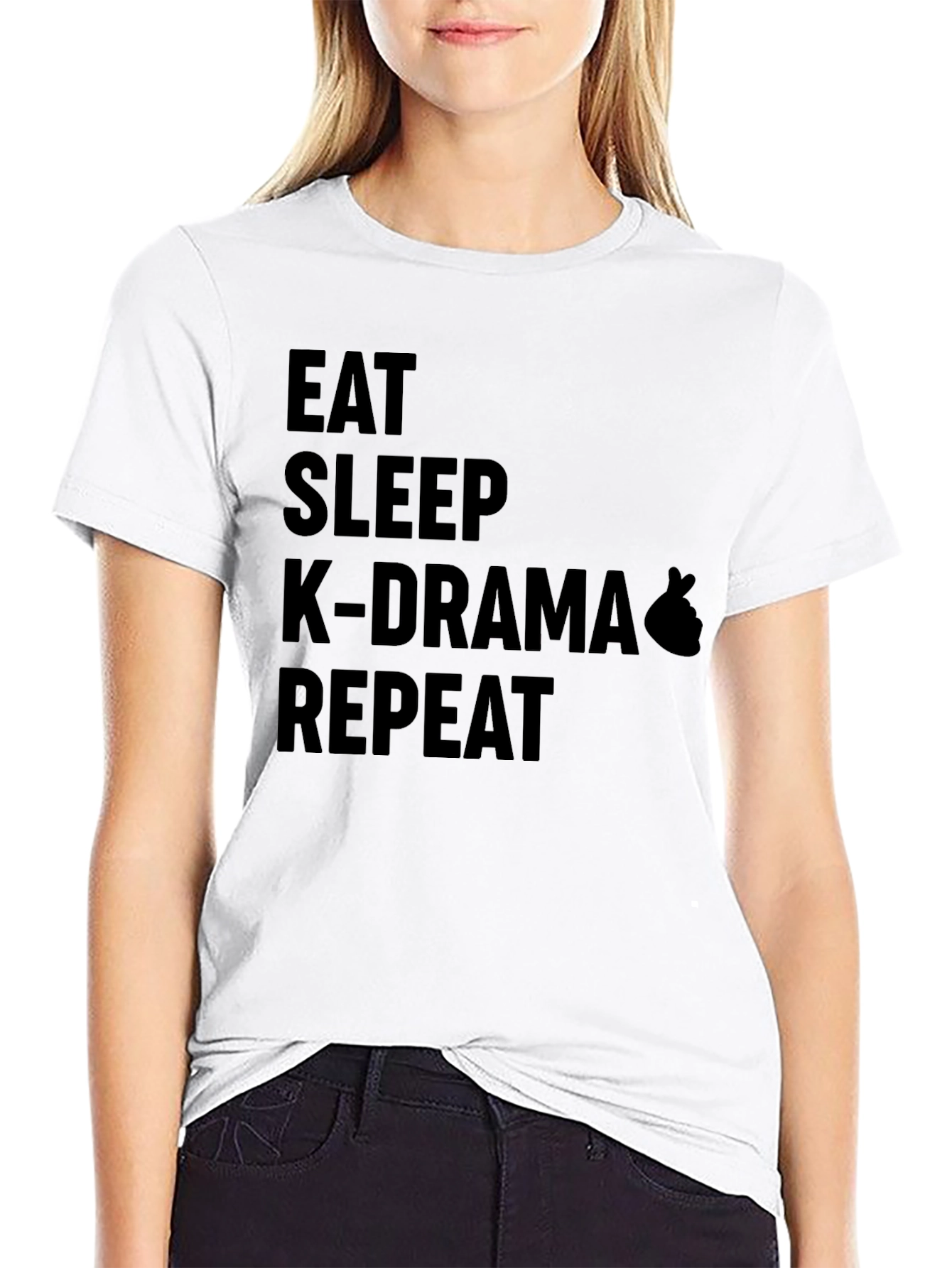 Eat Sleep K-Drama Repeat T-Shirt