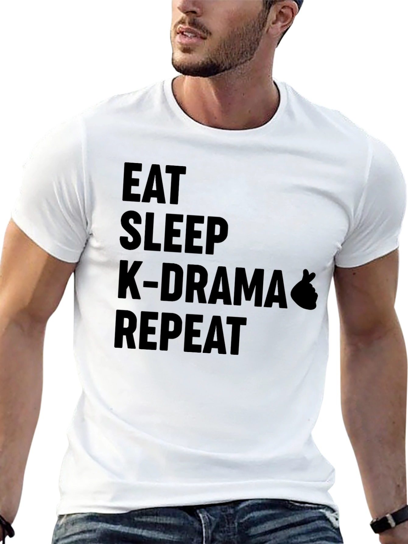 Eat Sleep K-Drama Repeat T-Shirt