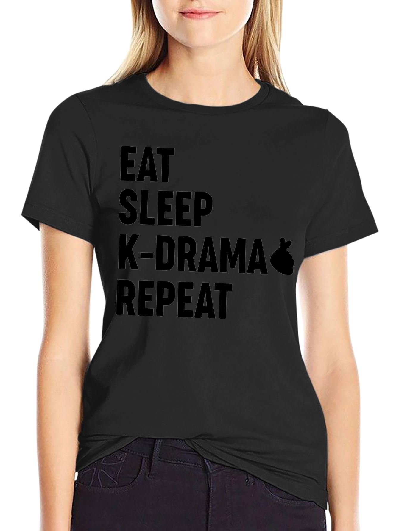 Eat Sleep K-Drama Repeat T-Shirt