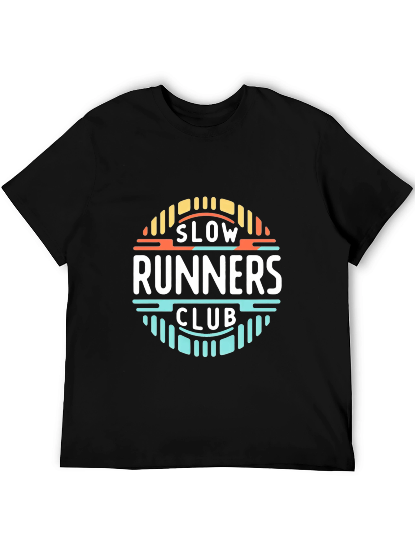 Slow Runners Club T-Shirt - Black Cotton Tee