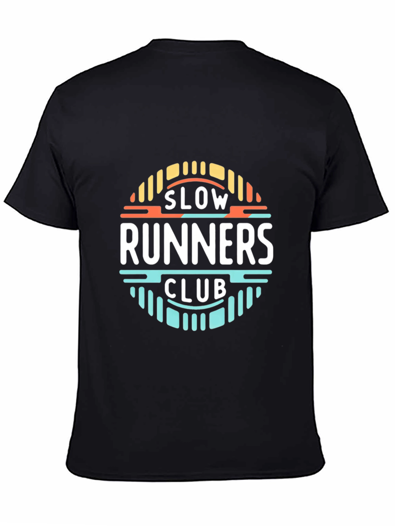Slow Runners Club T-Shirt - Black Cotton Tee
