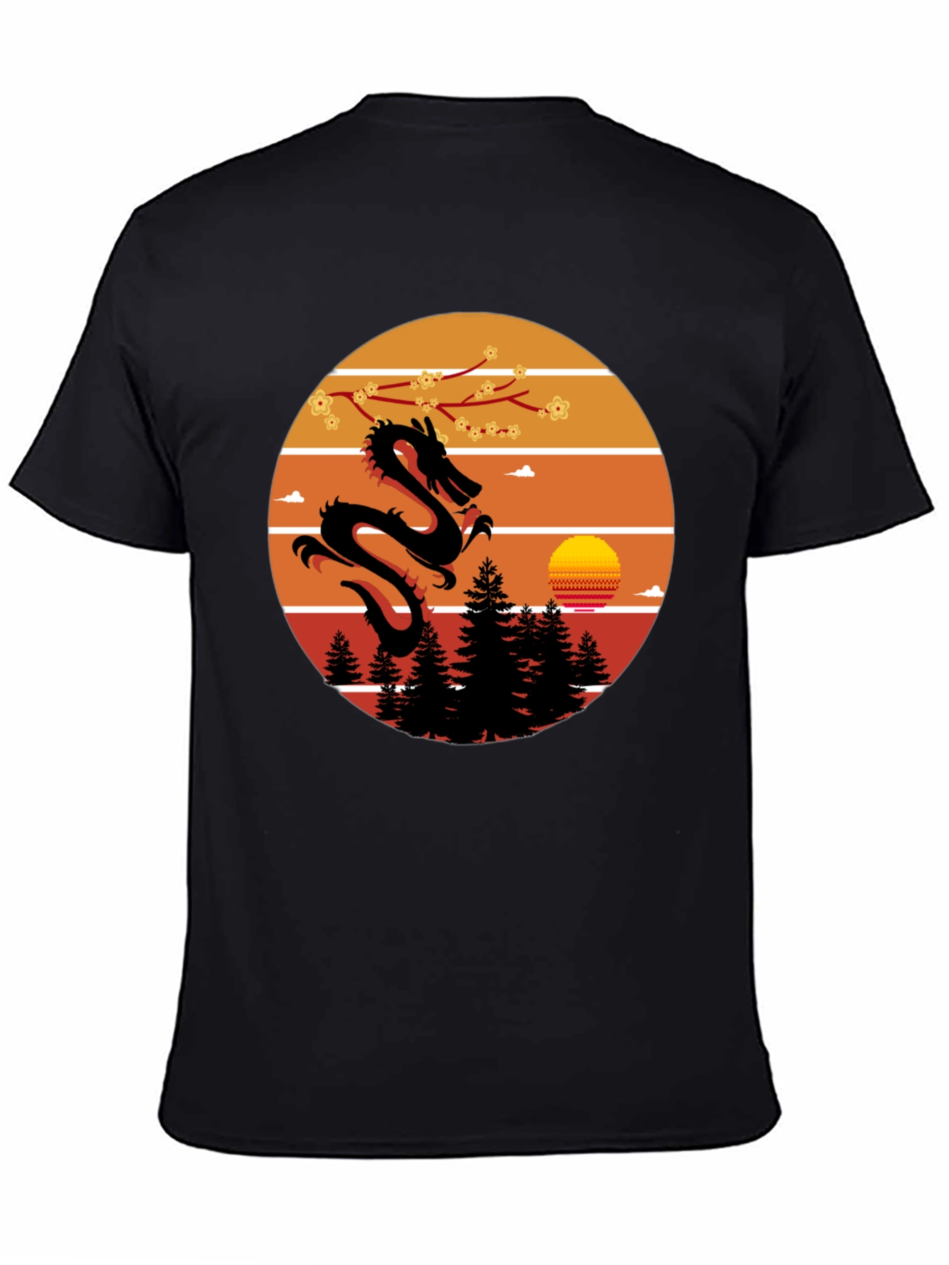 Dragon Sunset Graphic Tee