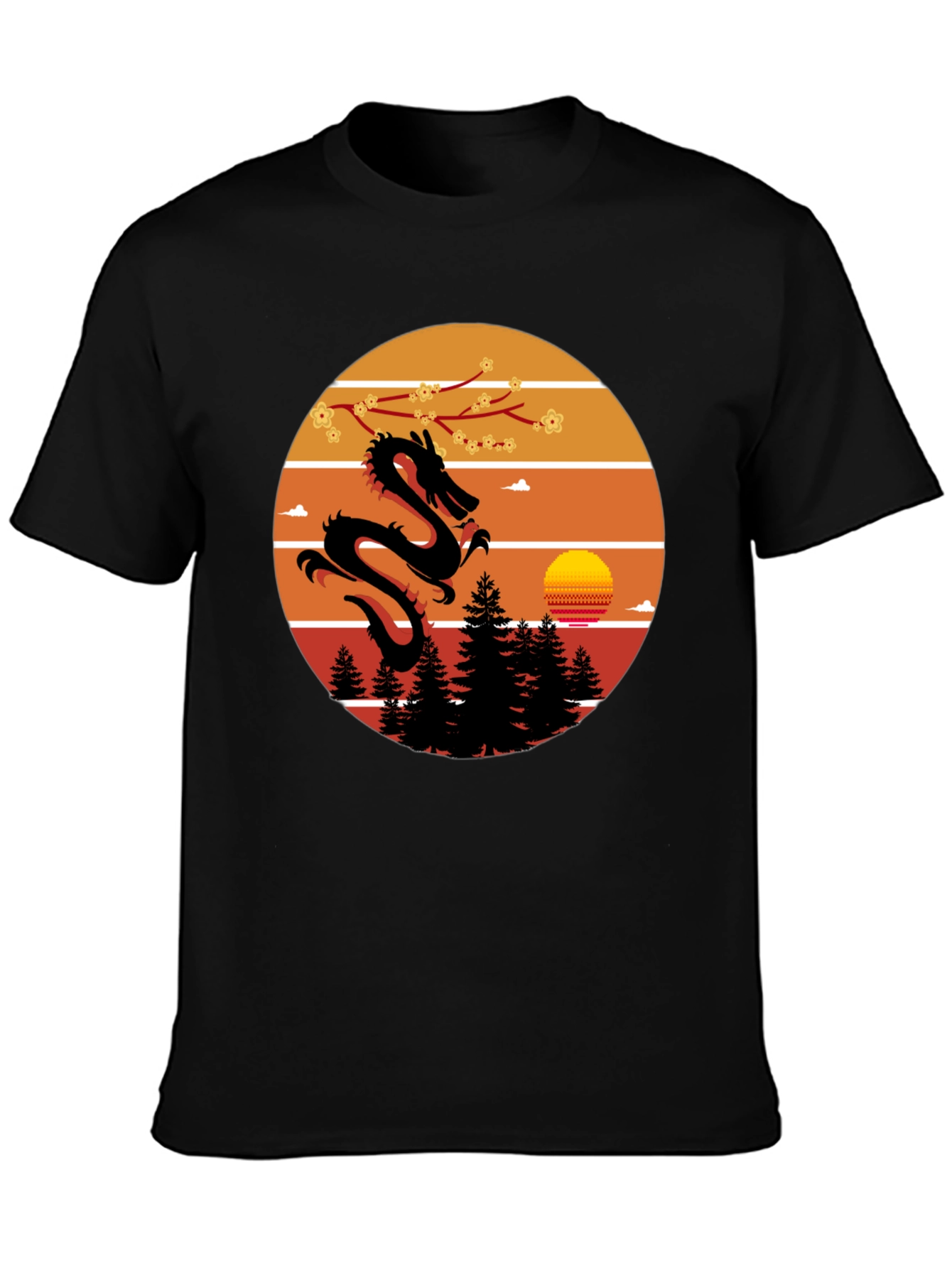 Dragon Sunset Graphic Tee