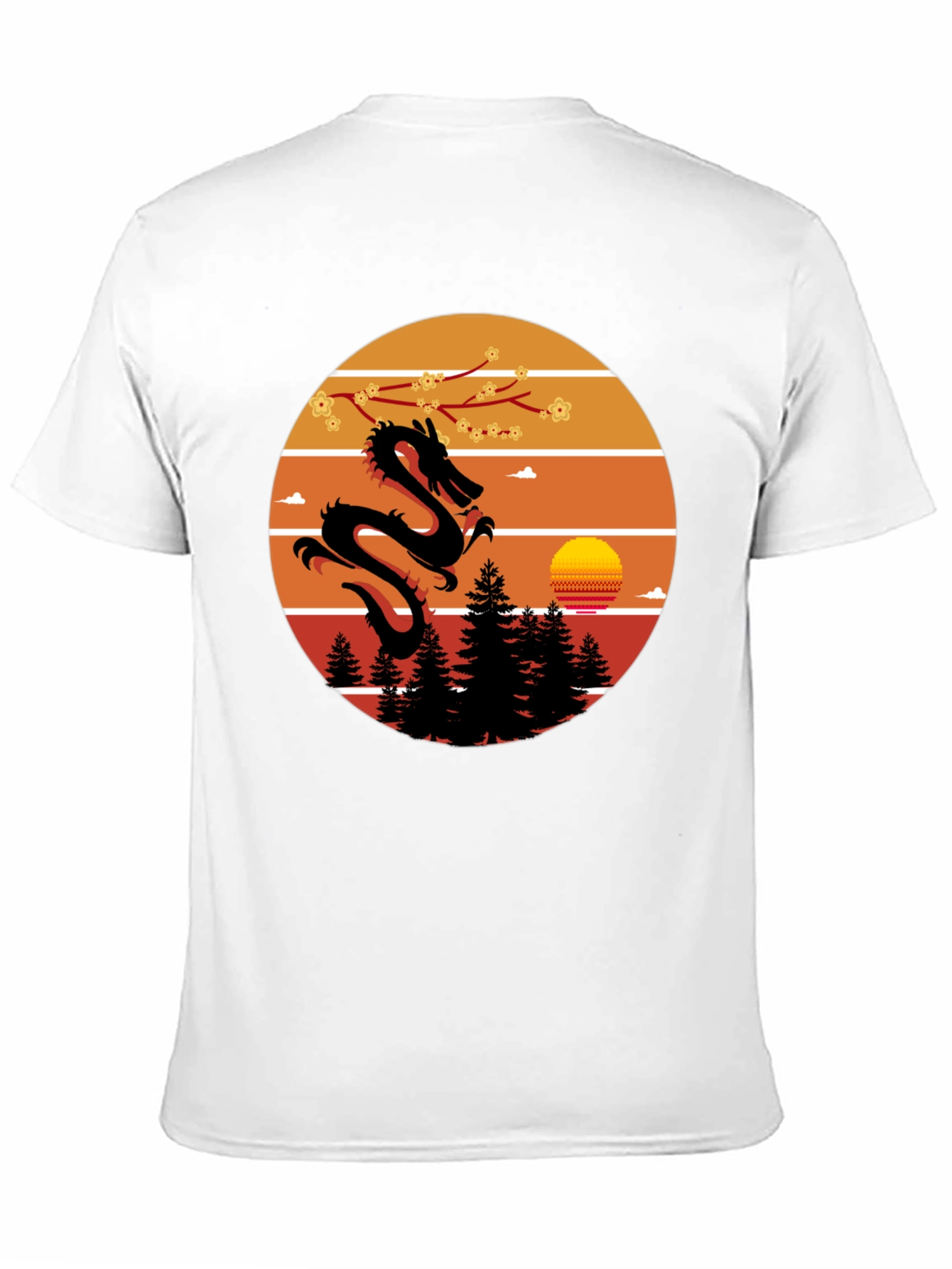 Dragon Sunset Graphic Tee
