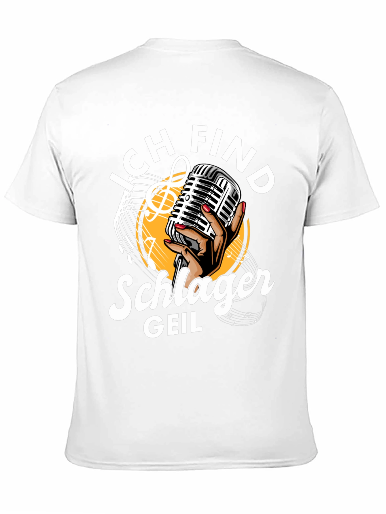 Schlager Geil T-Shirt - Retro Microphone Design