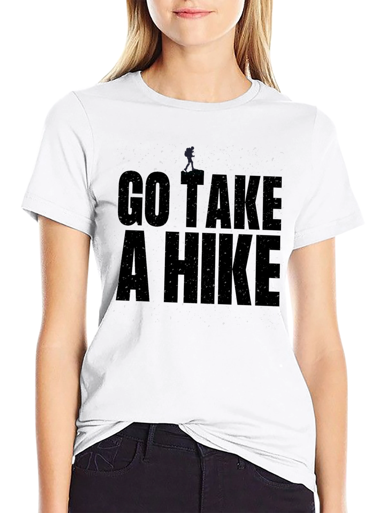 Go Take a Hike Black Graphic Tee