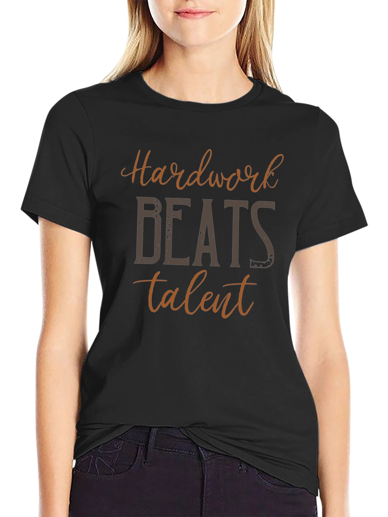 Hardwork Beats Talent Graphic T-Shirt
