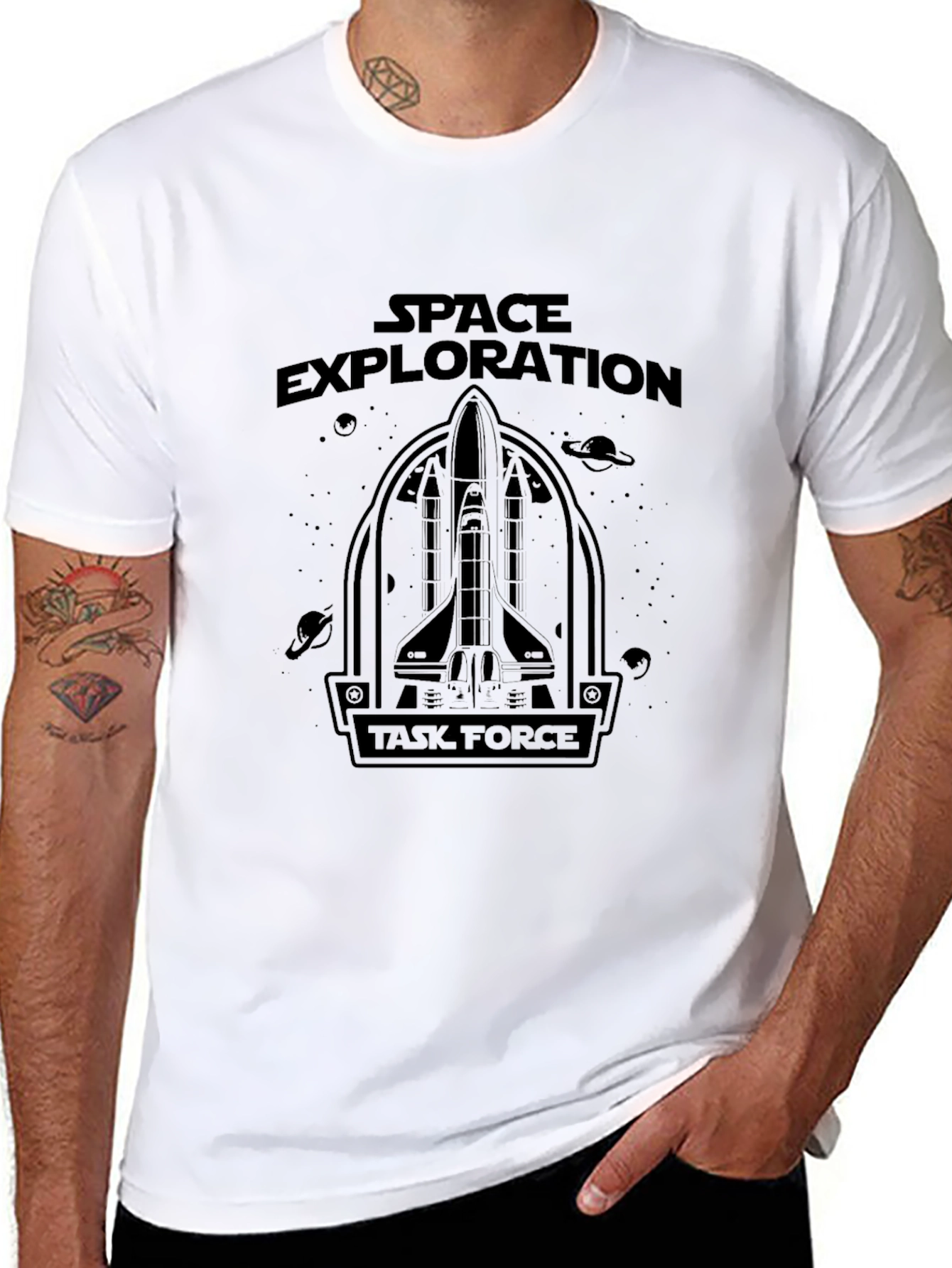 Space Exploration Task Force Graphic T-Shirt