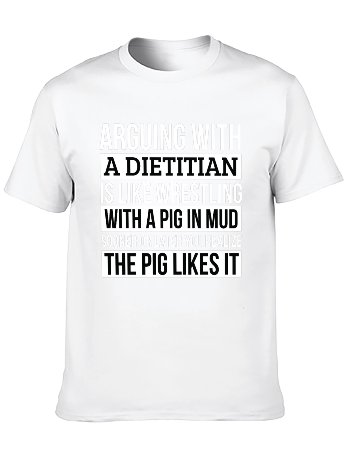 Dietitian Pig Wrestling T-Shirt