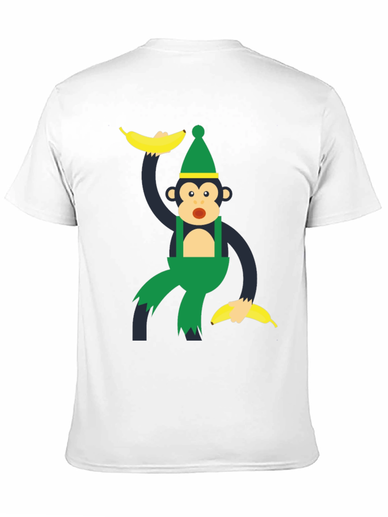 Monkey Banana Cartoon Graphic T-Shirt