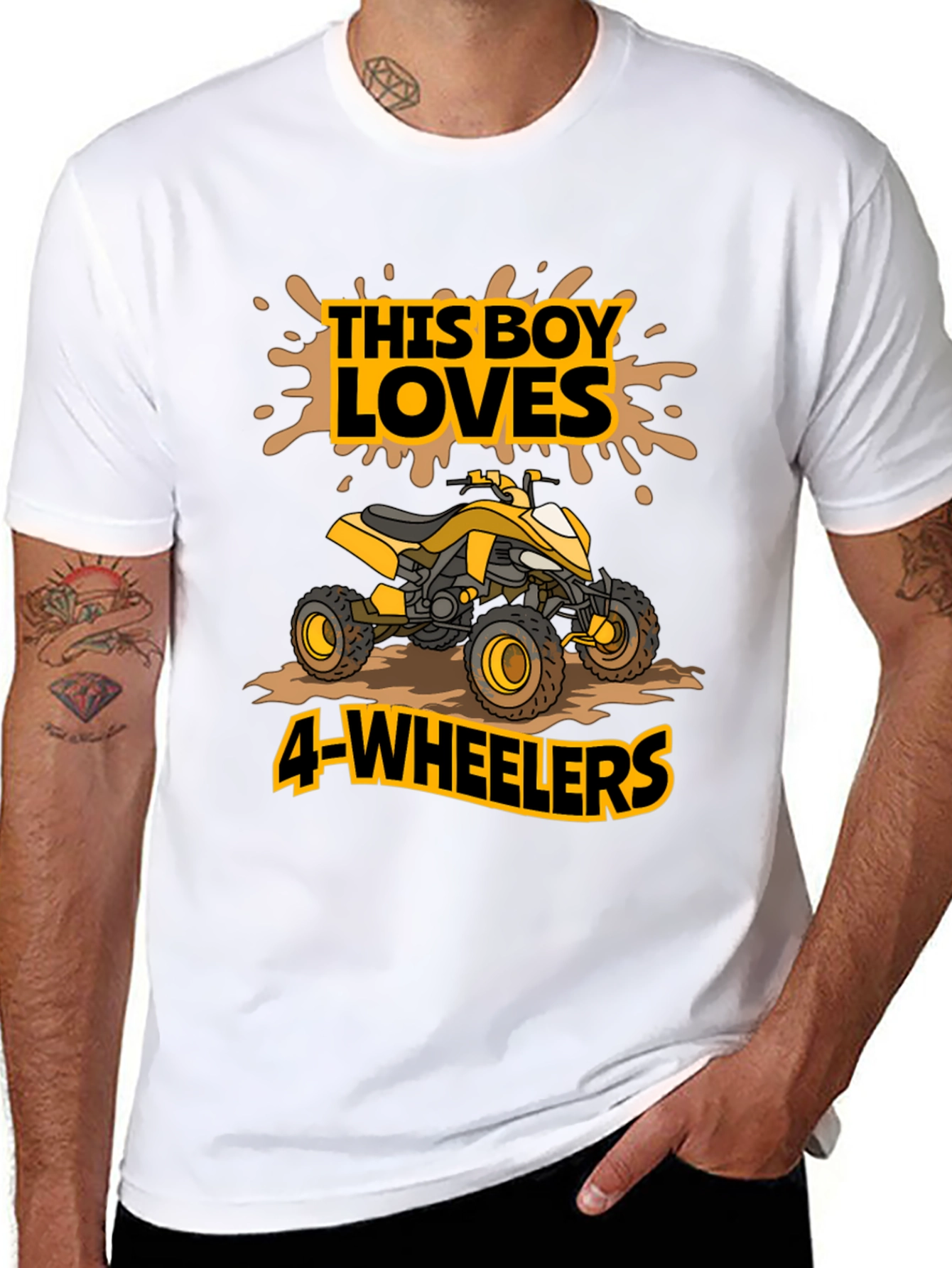 Boys 4-Wheeler ATV T-Shirt - Loves Four Wheelers!