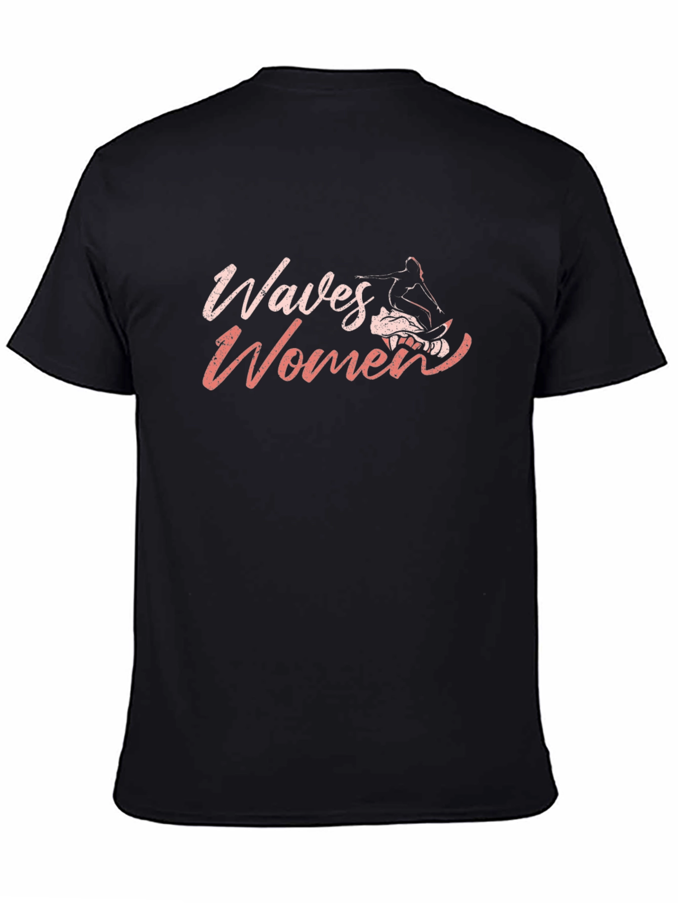 Waves Womens Graphic Tee - Black