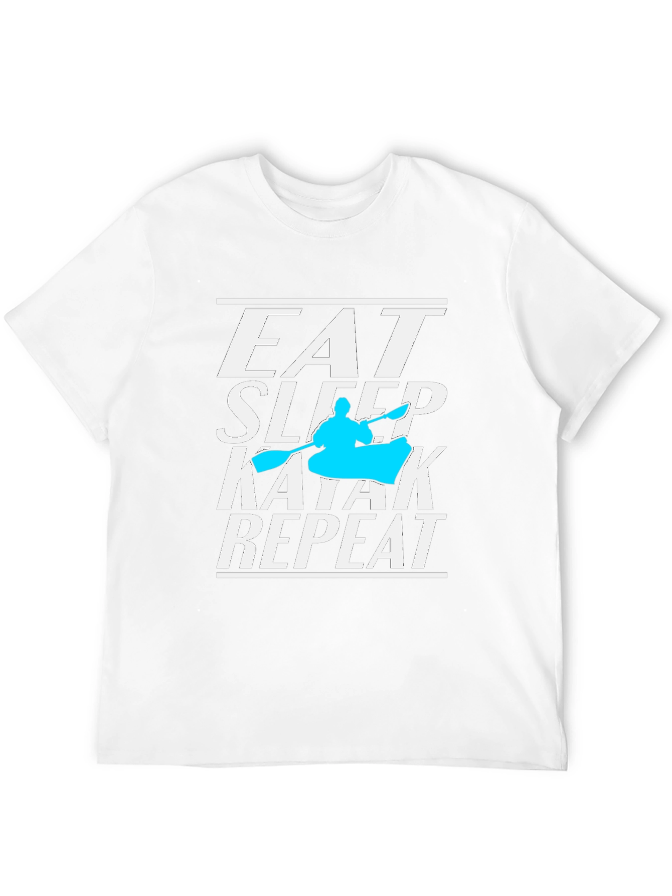 Eat Sleep Kayak Repeat T-Shirt Kayaking Lover Tee