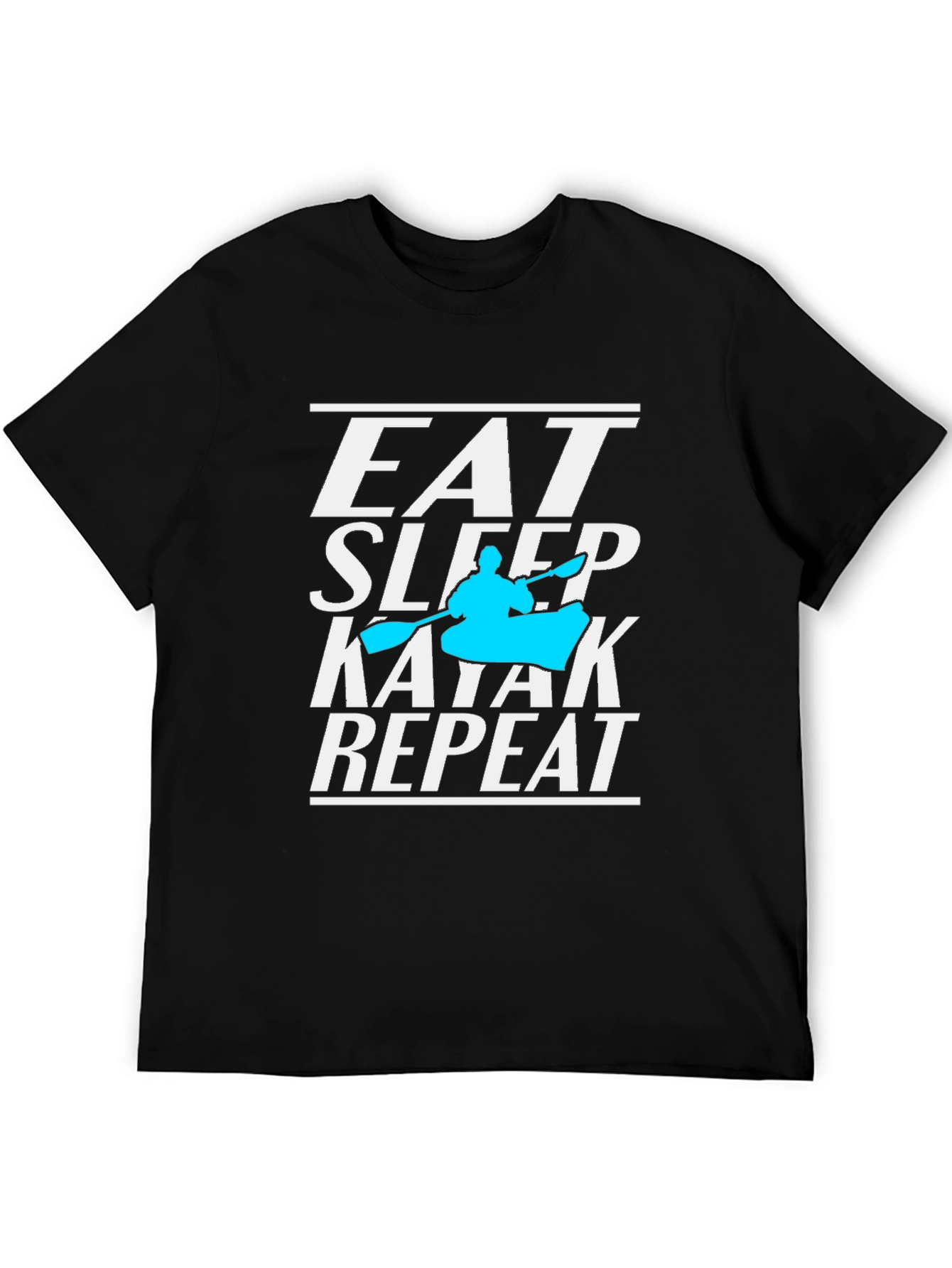 Eat Sleep Kayak Repeat T-Shirt Kayaking Lover Tee