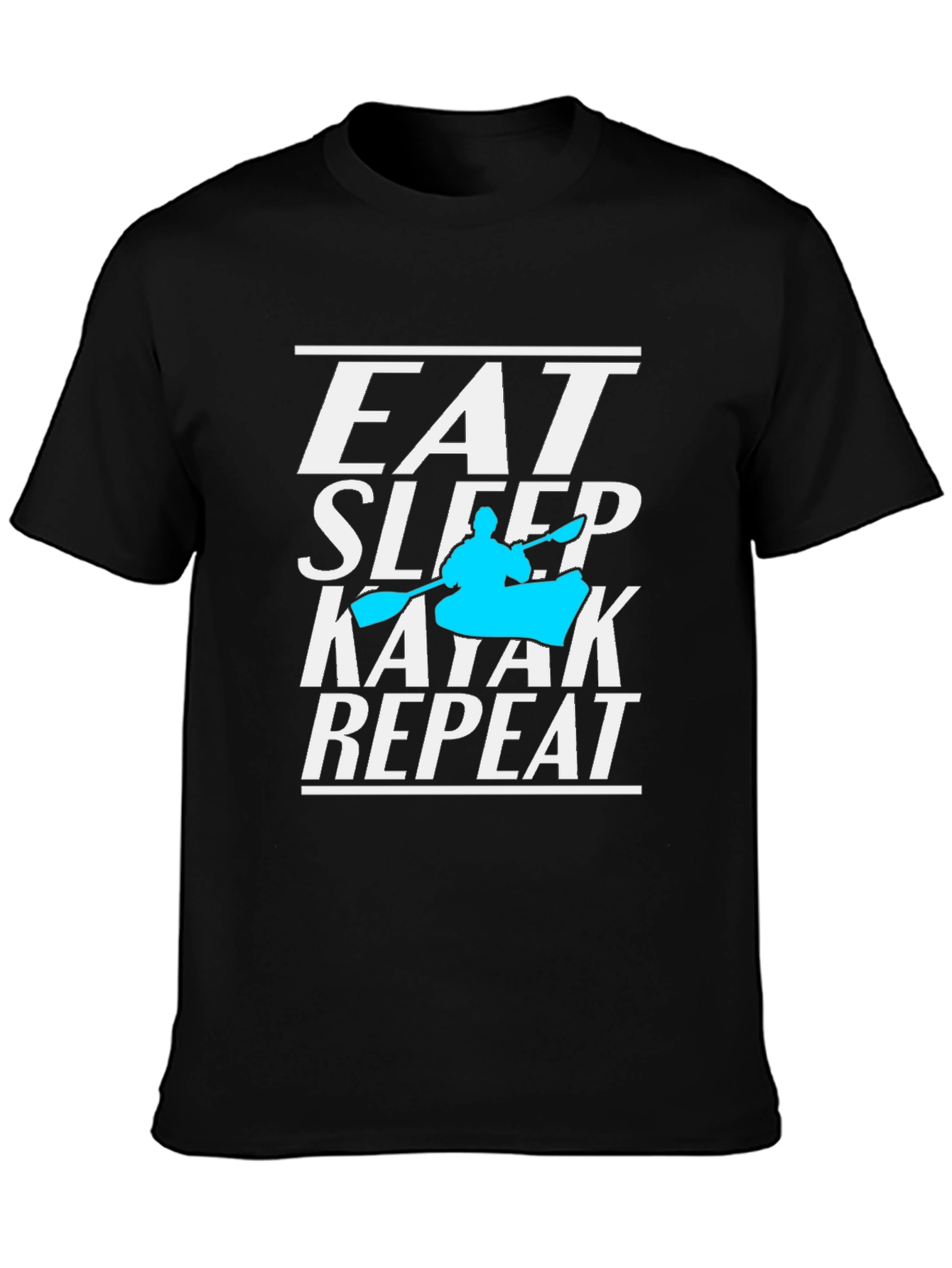 Eat Sleep Kayak Repeat T-Shirt Kayaking Lover Tee