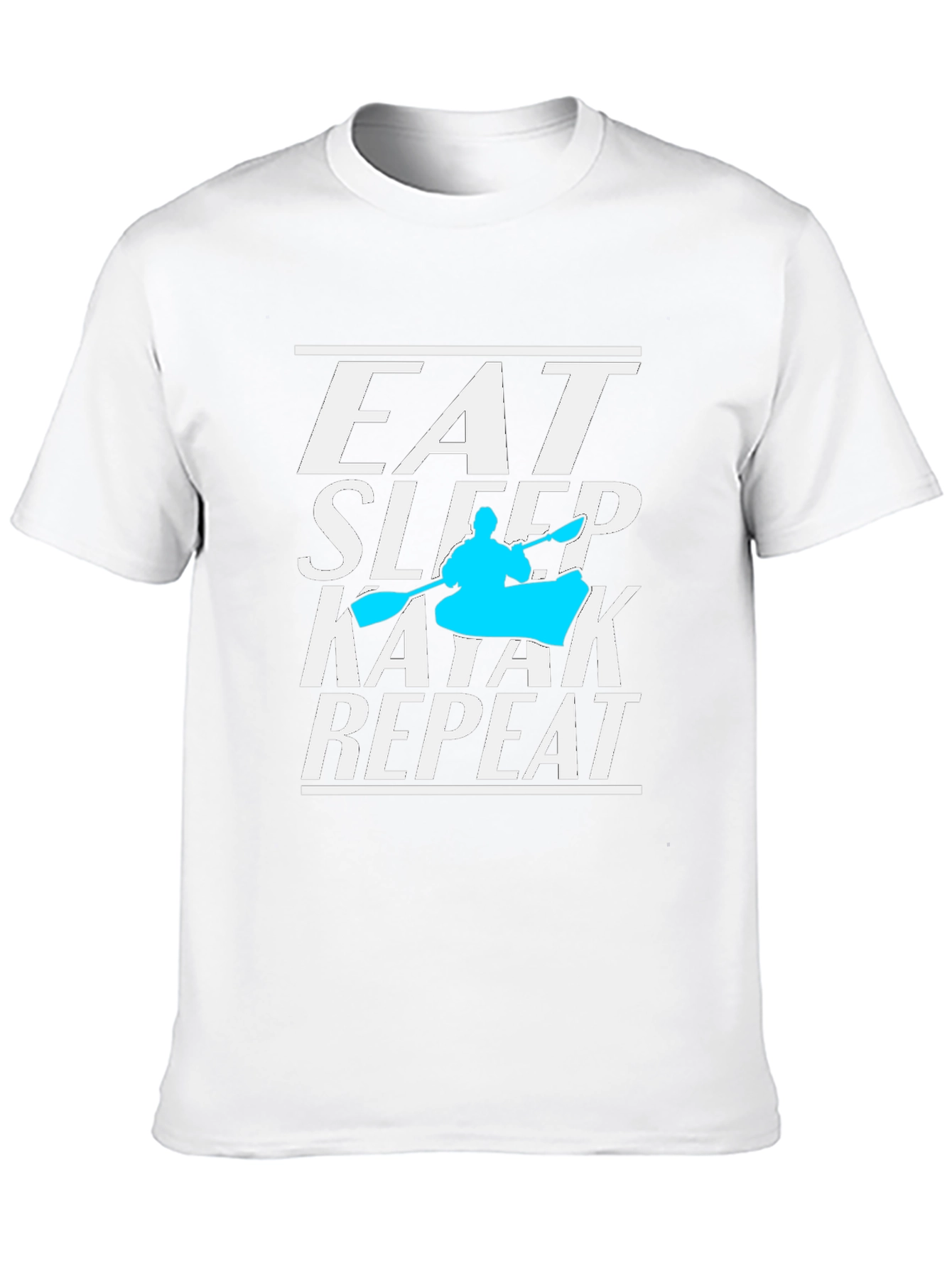 Eat Sleep Kayak Repeat T-Shirt Kayaking Lover Tee
